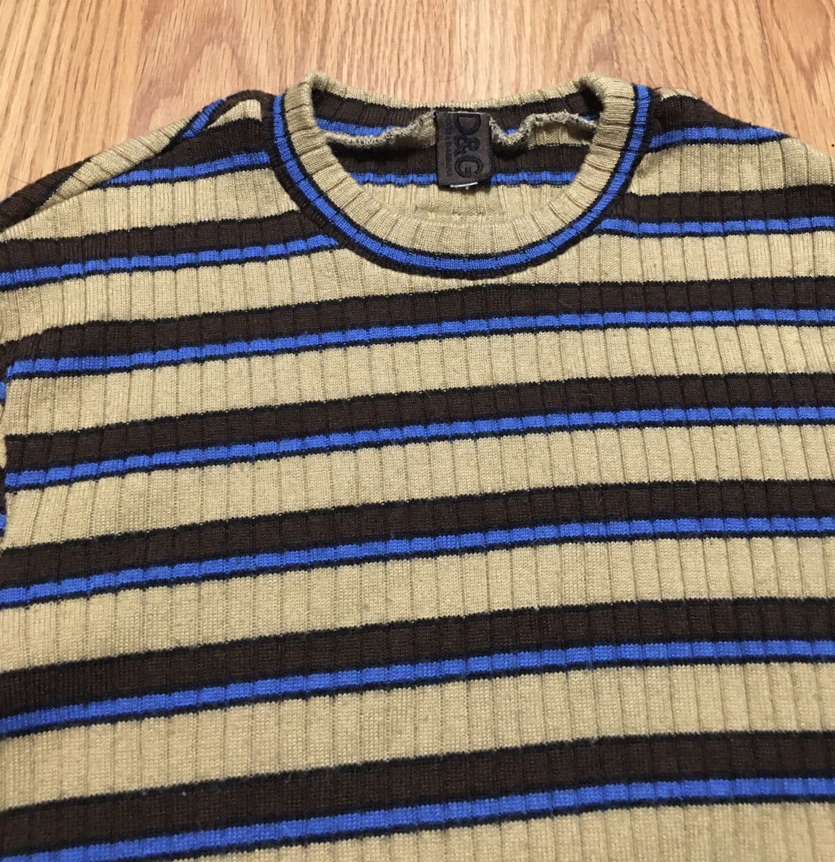 Dolce & Gabbana Dolce & Gabbana Wool Blend Striped Womens Sweater Size S / US 4 / IT 40 - 8 Thumbnail