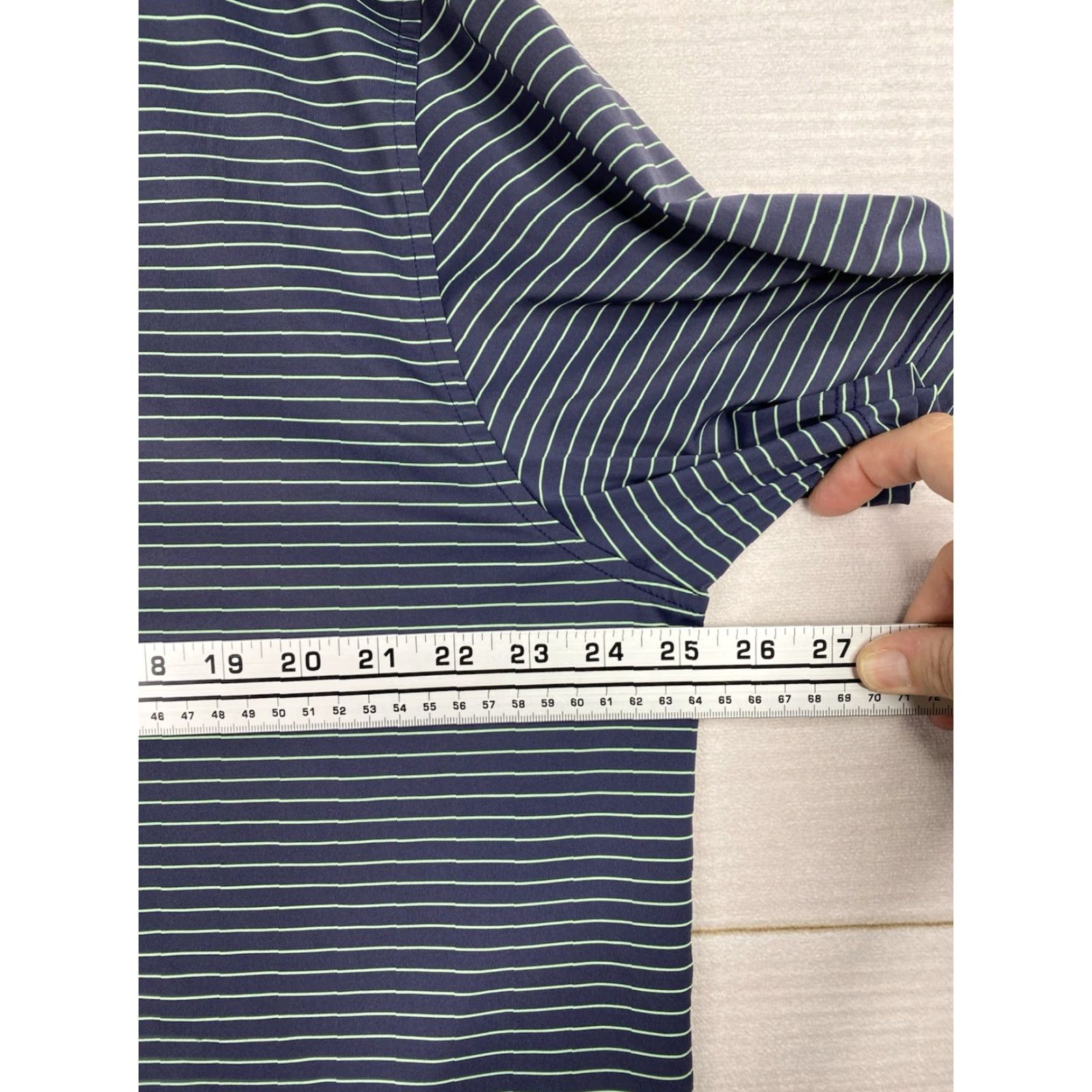 Vintage Donald Ross Polo Shirt Mens XL Blue Striped Short Sleeve Golf Jersey Button Embroidered Logo Polo Shirt Men XL Blue Stripe Sports Golf Size US XL / EU 56 / 4 - 5 Thumbnail