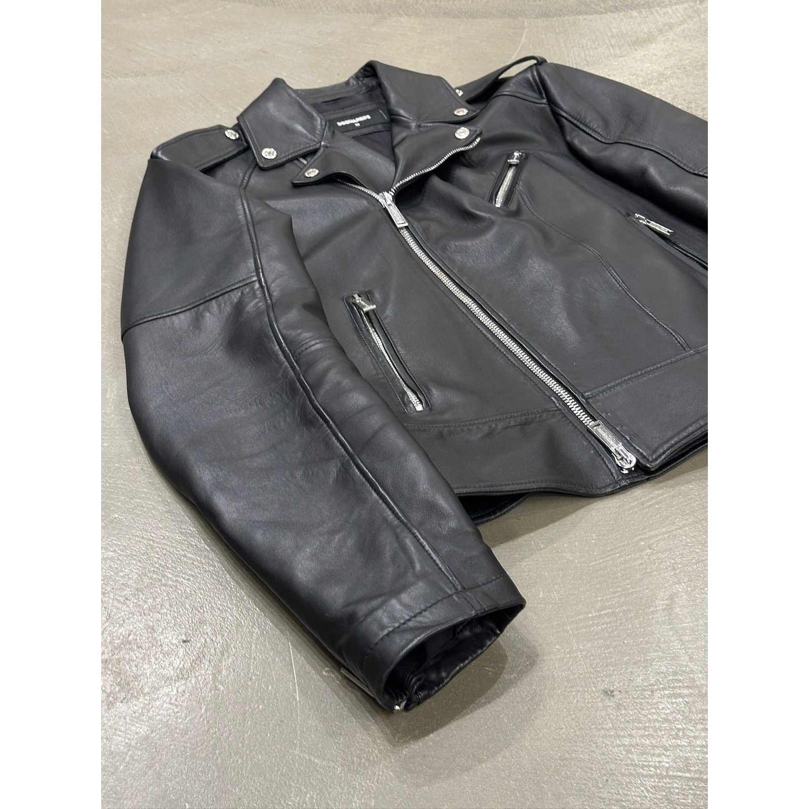 Dsquared2 2020s Dsquared2 biker leather jacket Size US L / EU 52-54 / 3 - 5 Thumbnail