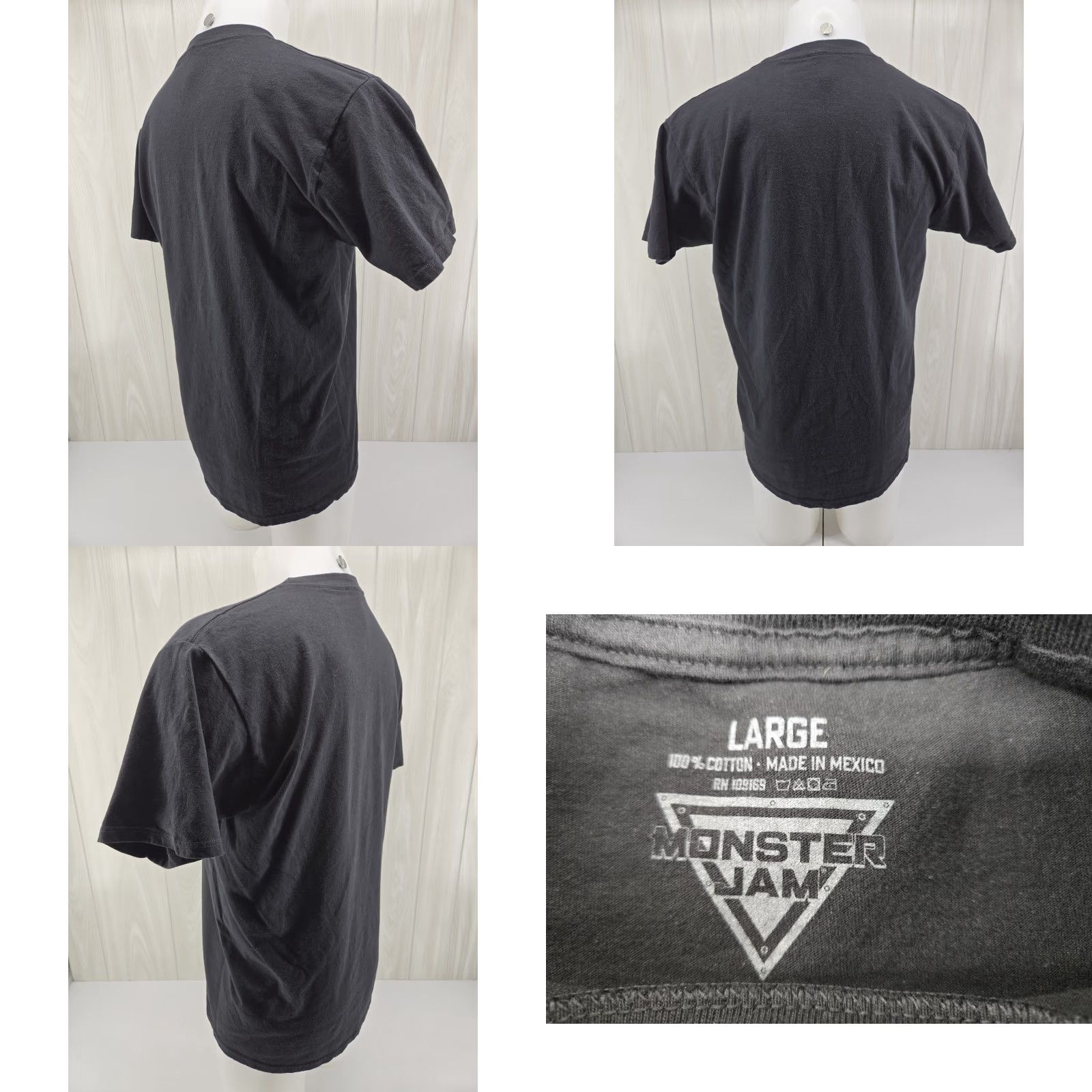 Vintage Monster Jam Super Moto Cross T-Shirt Black Size LARGE Size US L / EU 52-54 / 3 - 8 Thumbnail
