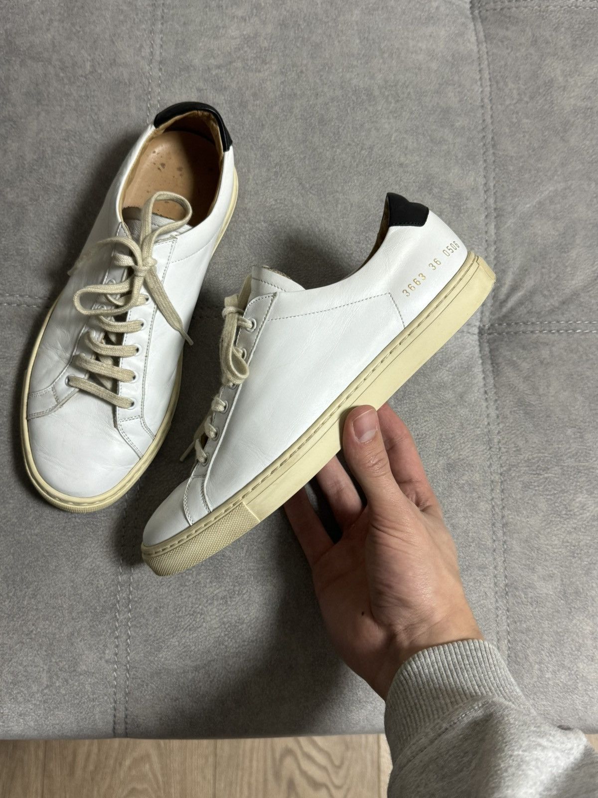 Common Projects Common Projects Retro Classic Size 38 Leather Sneakers Shoes Size US 7 / IT 37 - 7 Thumbnail