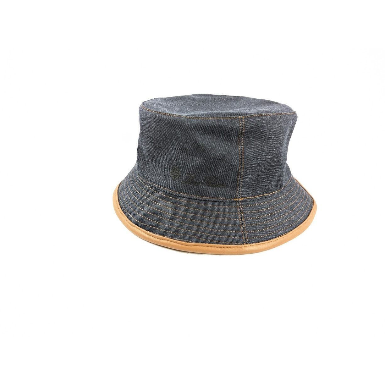 Loro Piana o1rshd1 Size: L Bucket Hat in Denim Size ONE SIZE - 4 Thumbnail