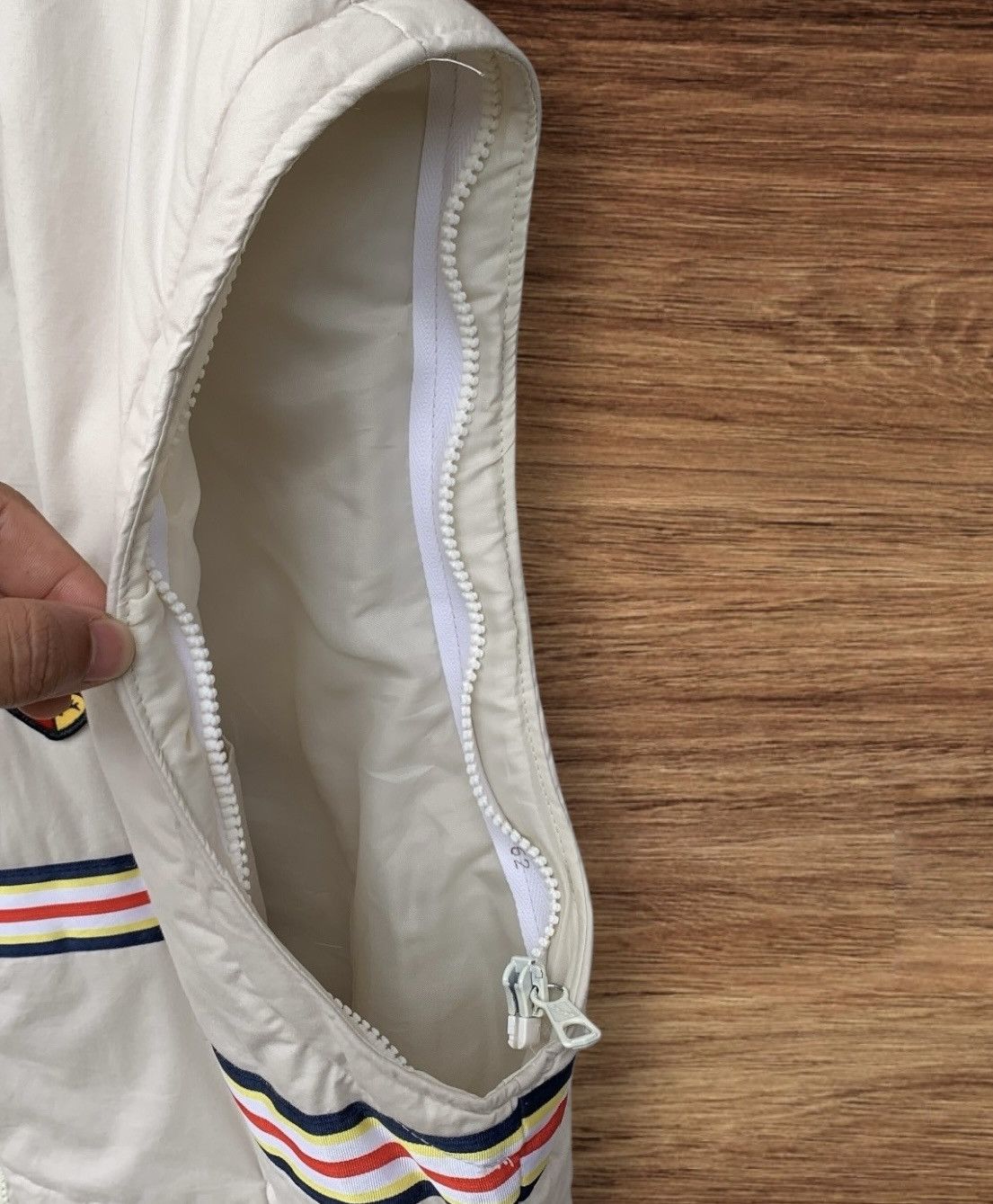 Porsche Design VINTAGE 1980s ROTHMAN PORSCHE ZIPPER JACKET CREAM Size US L / EU 52-54 / 3 - 11 Thumbnail