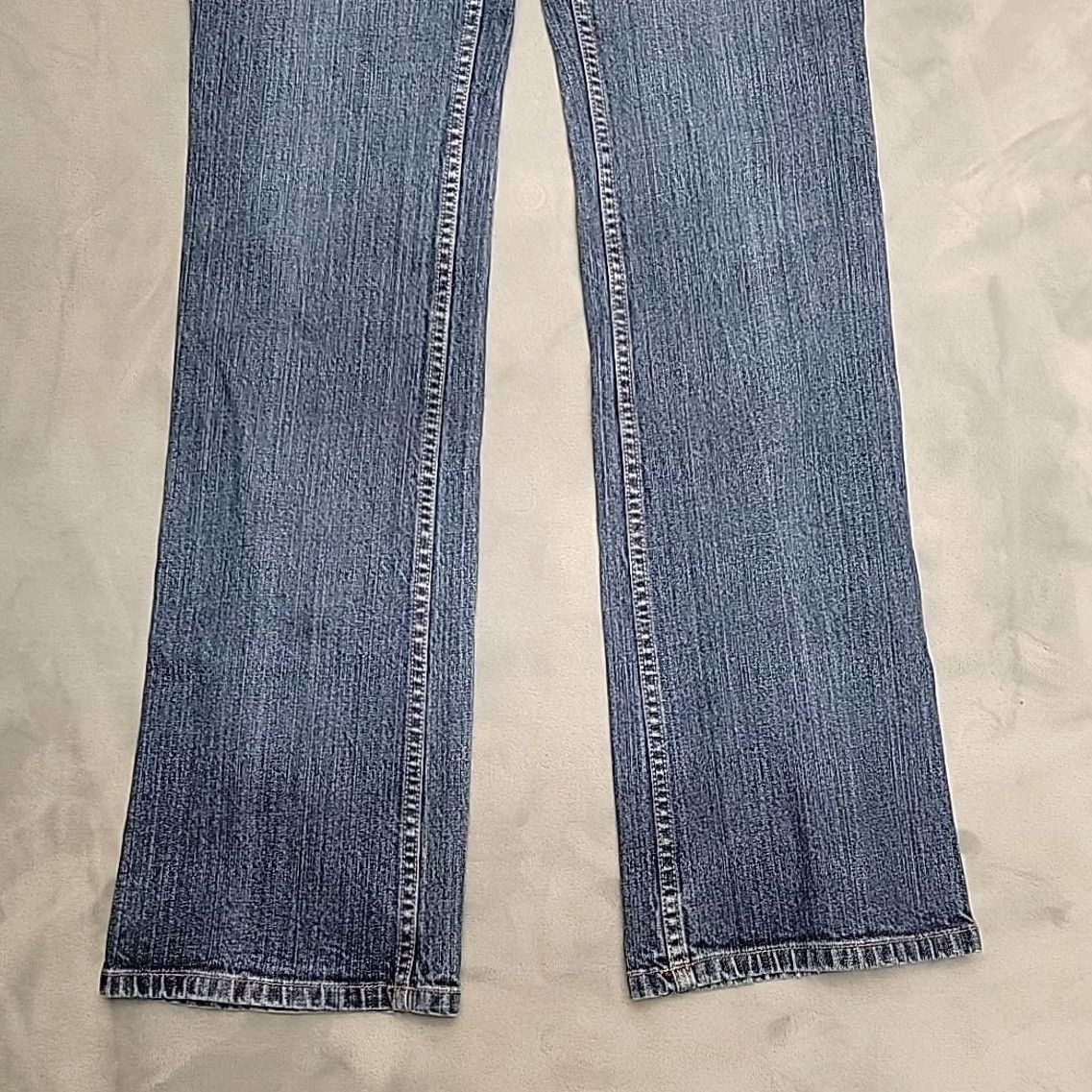 Denime Duluth Trading Jeans Women 6x35 Blue Denim Slim Straight Leg Boot Cut Pants Size 28" / US 6 / IT 42 - 2 Thumbnail