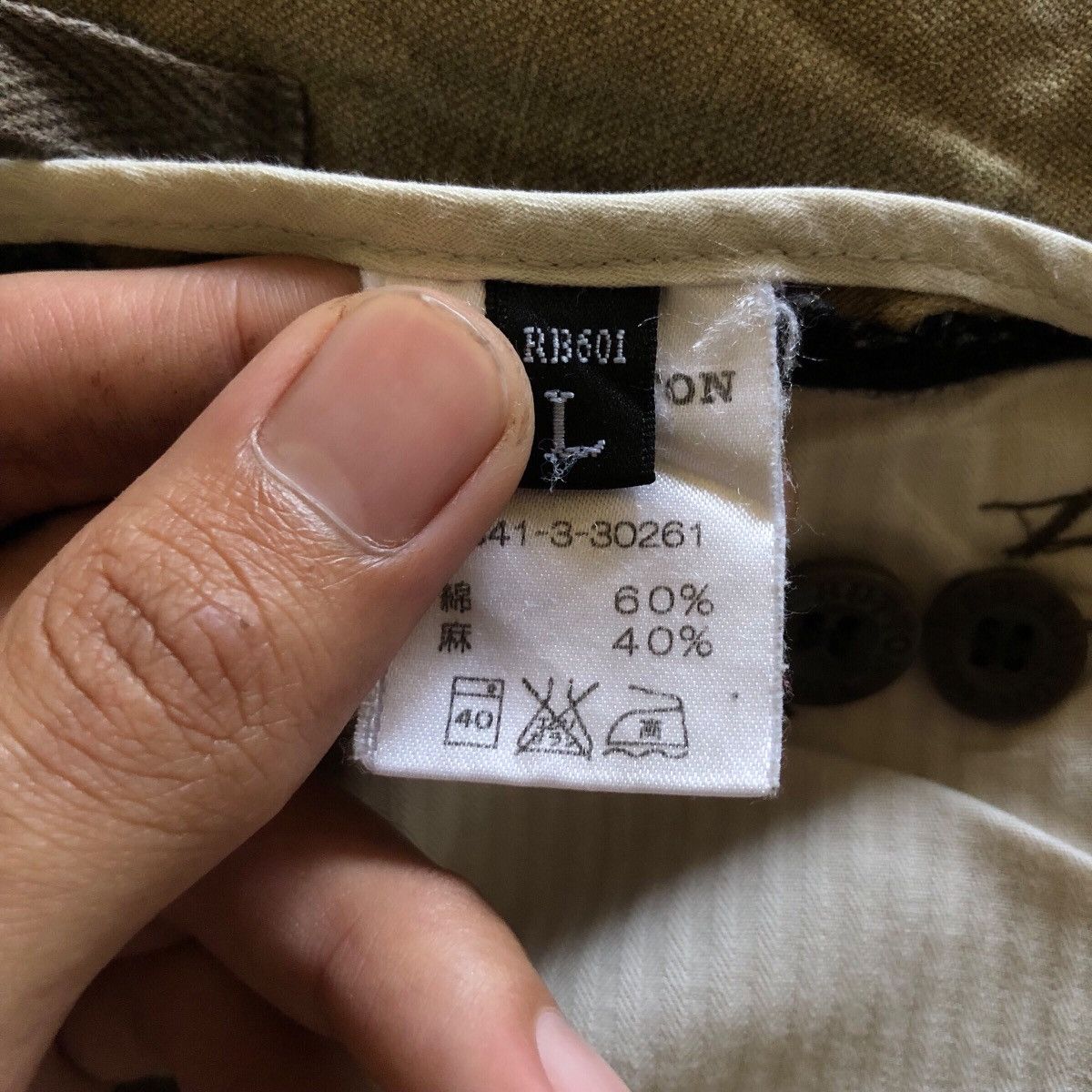 Vintage Vintage Red Button Cargo Pants Size US 36 / EU 52 - 8 Thumbnail