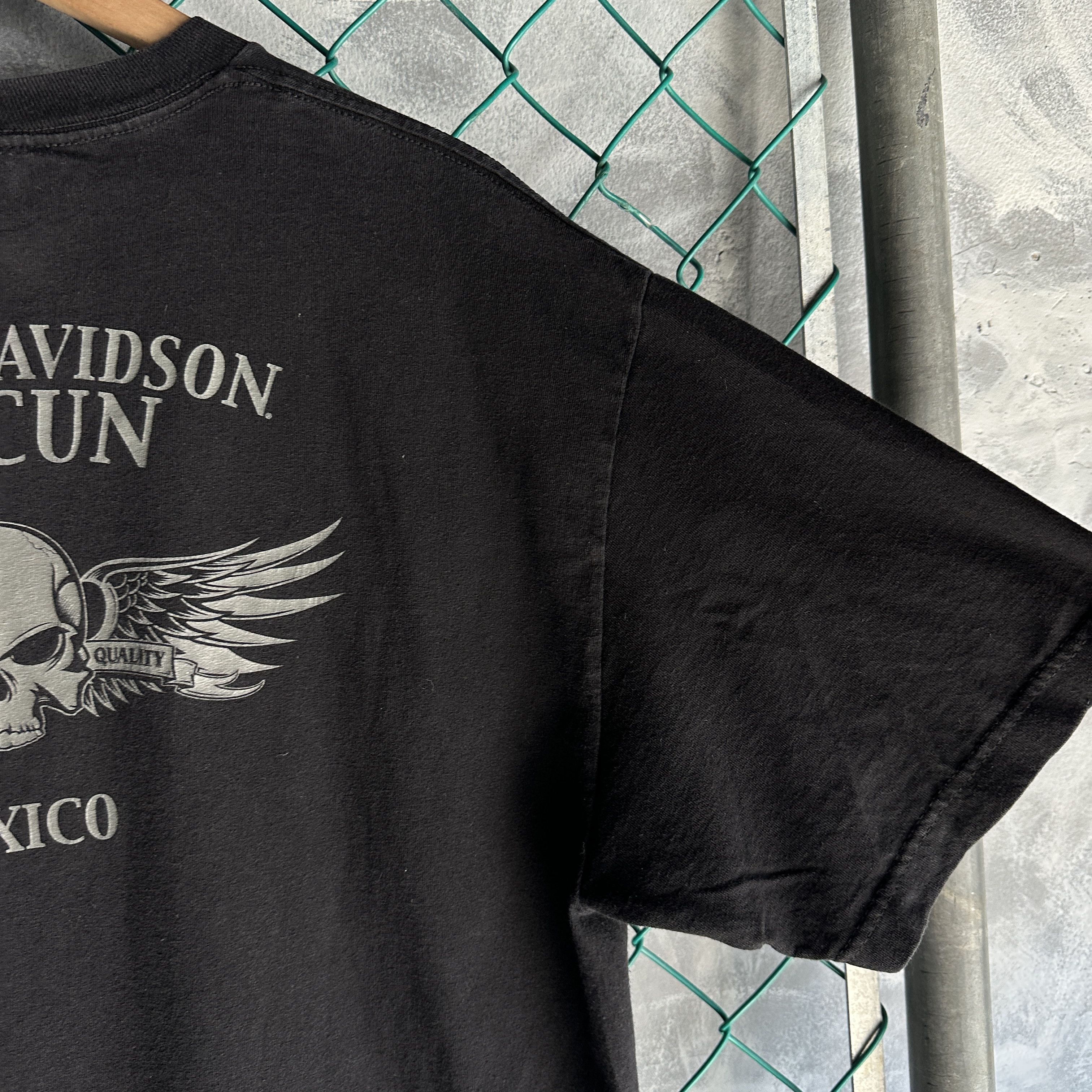 Harley Davidson Vintage Harley Davidson T Shirt Mens XL Black Skull Cancun Size US XL / EU 56 / 4 - 12 Thumbnail