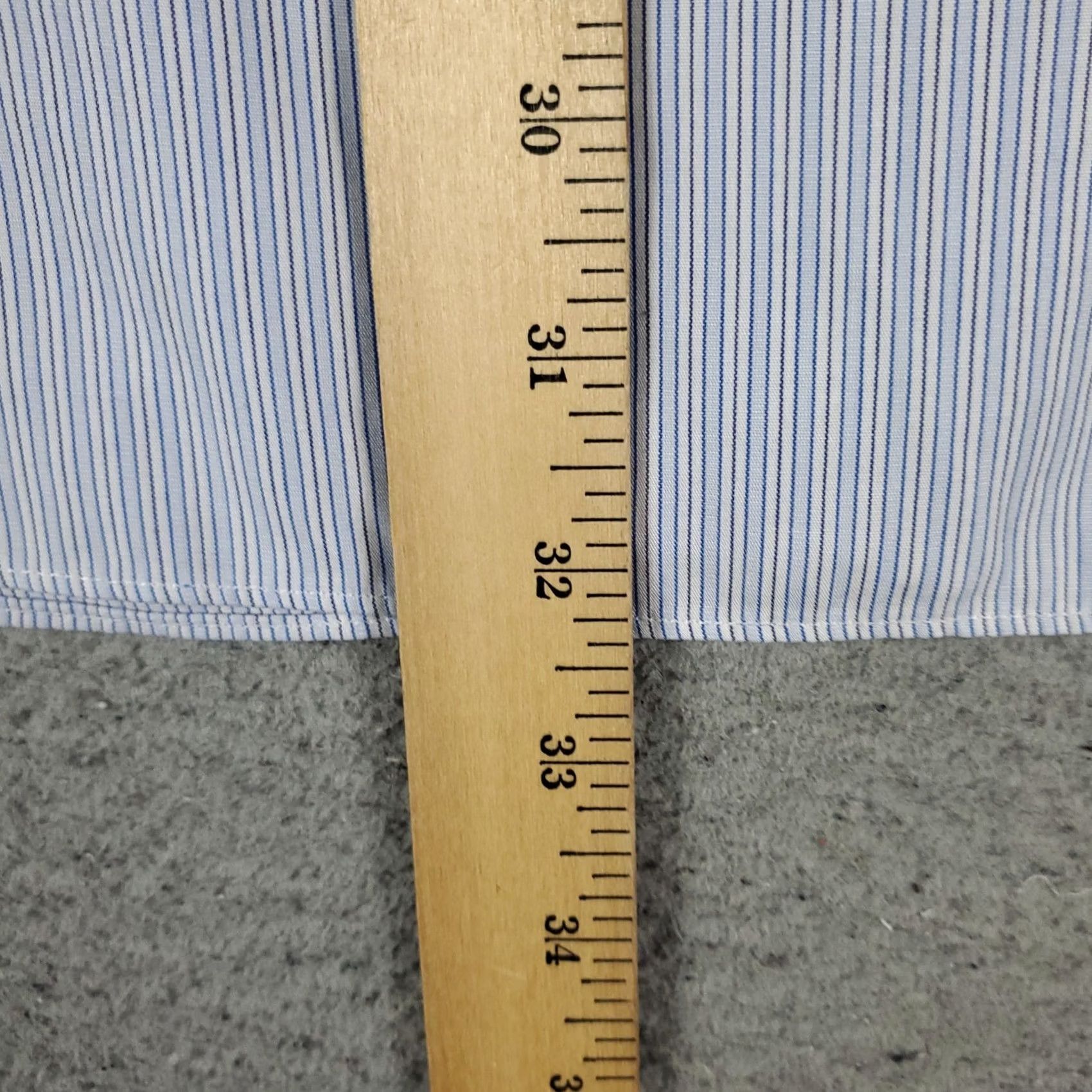 Brooks Brothers Brooks Brothers Shirt Mens 17 Blue Striped Regent Dress Button Up Long Sleeve Regular 100% Cotton Blue Striped Dress Shirt Mens Size 46R - 5 Thumbnail