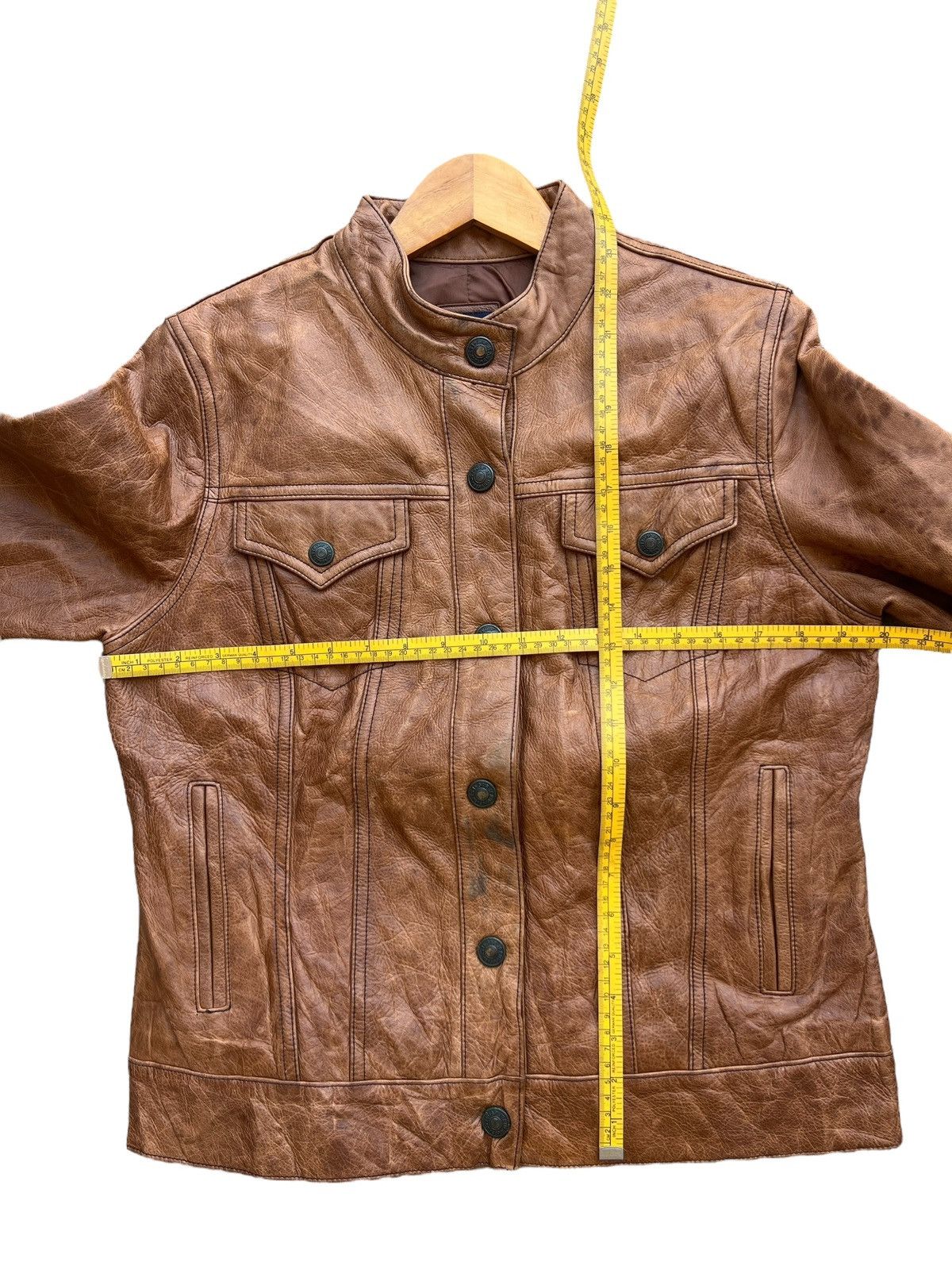 Gap Gap Brown Leather Jacket Size US S / EU 44-46 / 1 - 13 Thumbnail