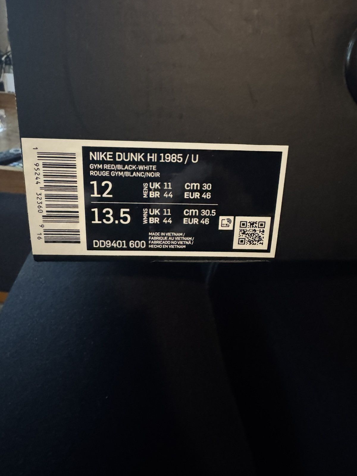 Nike Nike Dunk Hi 1985/U Size US 12 / EU 45 - 9 Thumbnail