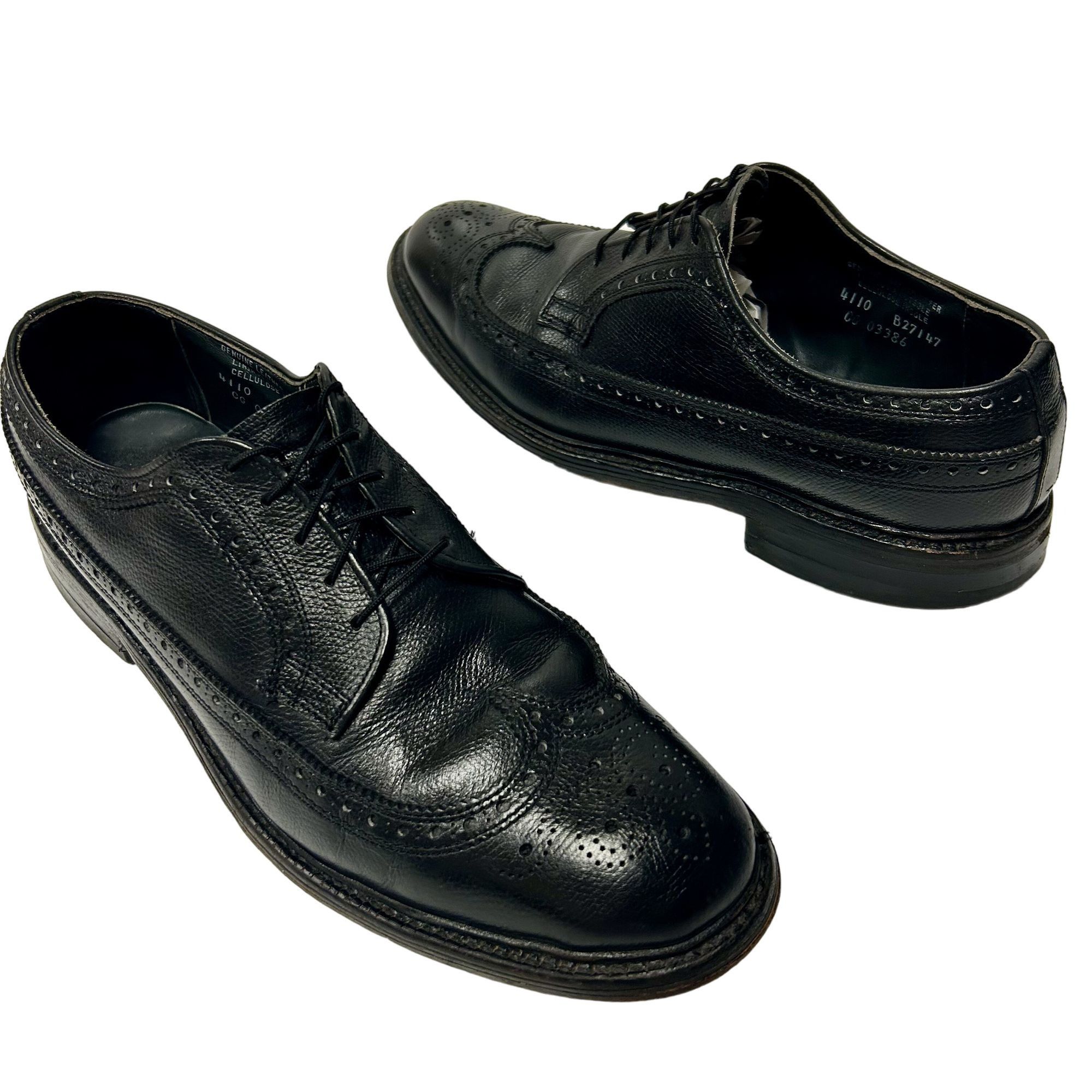 Other Vtg Thom Mcan BOOTMASTER Black PEBBLED Leather DRESS Shoes Size US 11 / EU 44 - 4 Thumbnail
