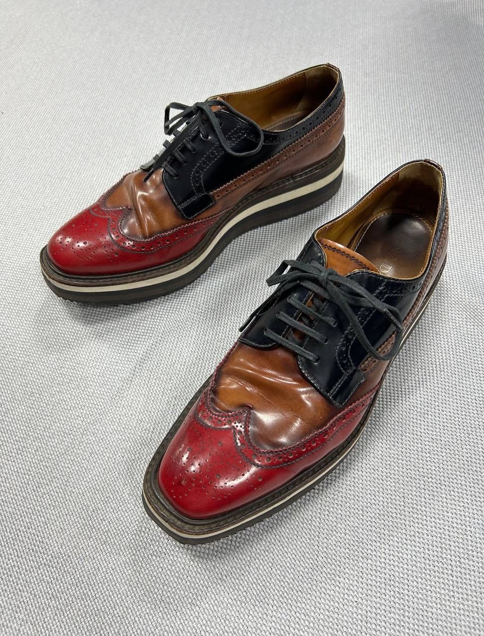 Prada Prada Platform Derby Shoes Size US 7 / EU 40 - 2 Thumbnail