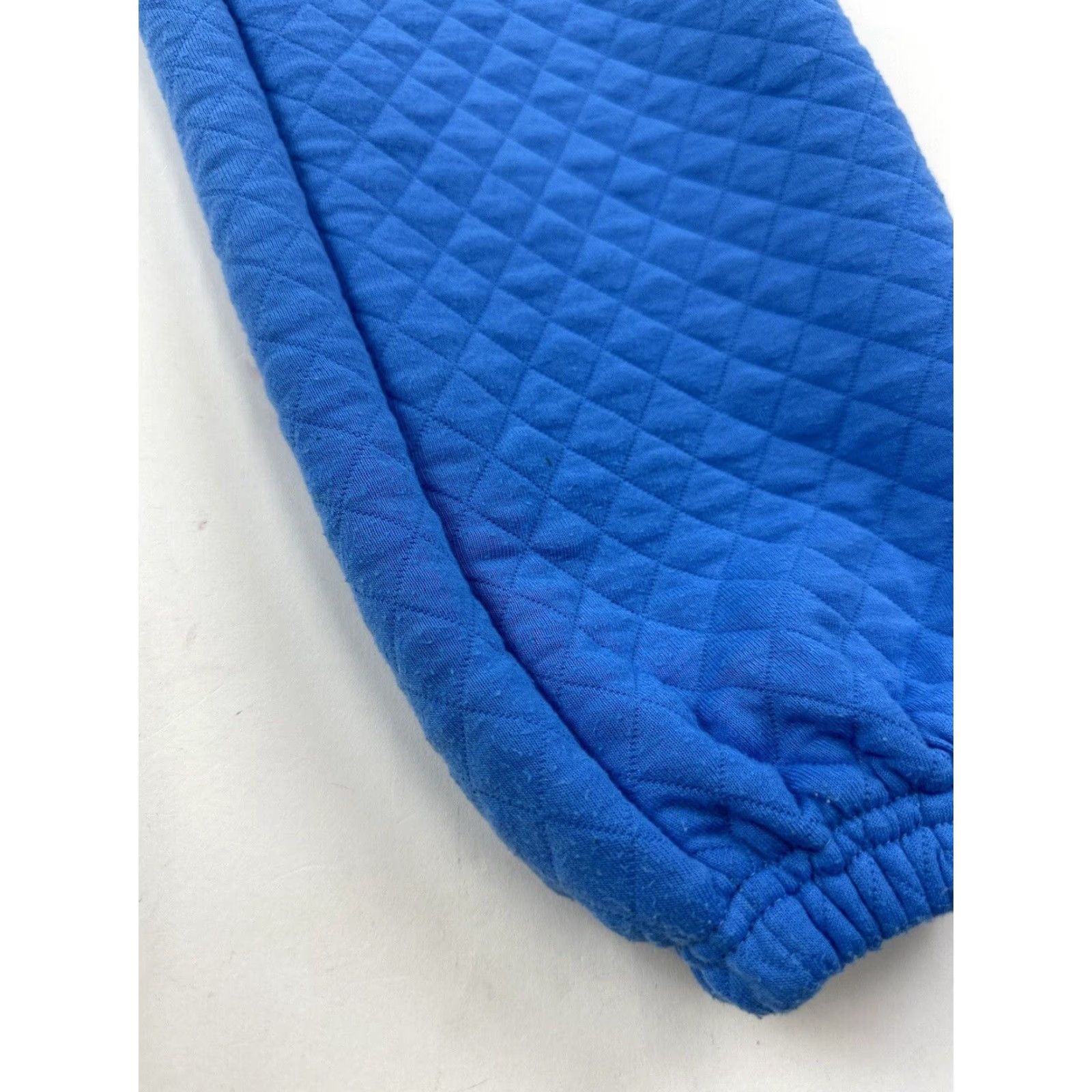 PRINCESS POLLY Princess Polly Sweatpants Women’s 0 Blue Quilted Tapered Leg Casual Athletic Size 25" / US 0 / IT 36 - 4 Thumbnail