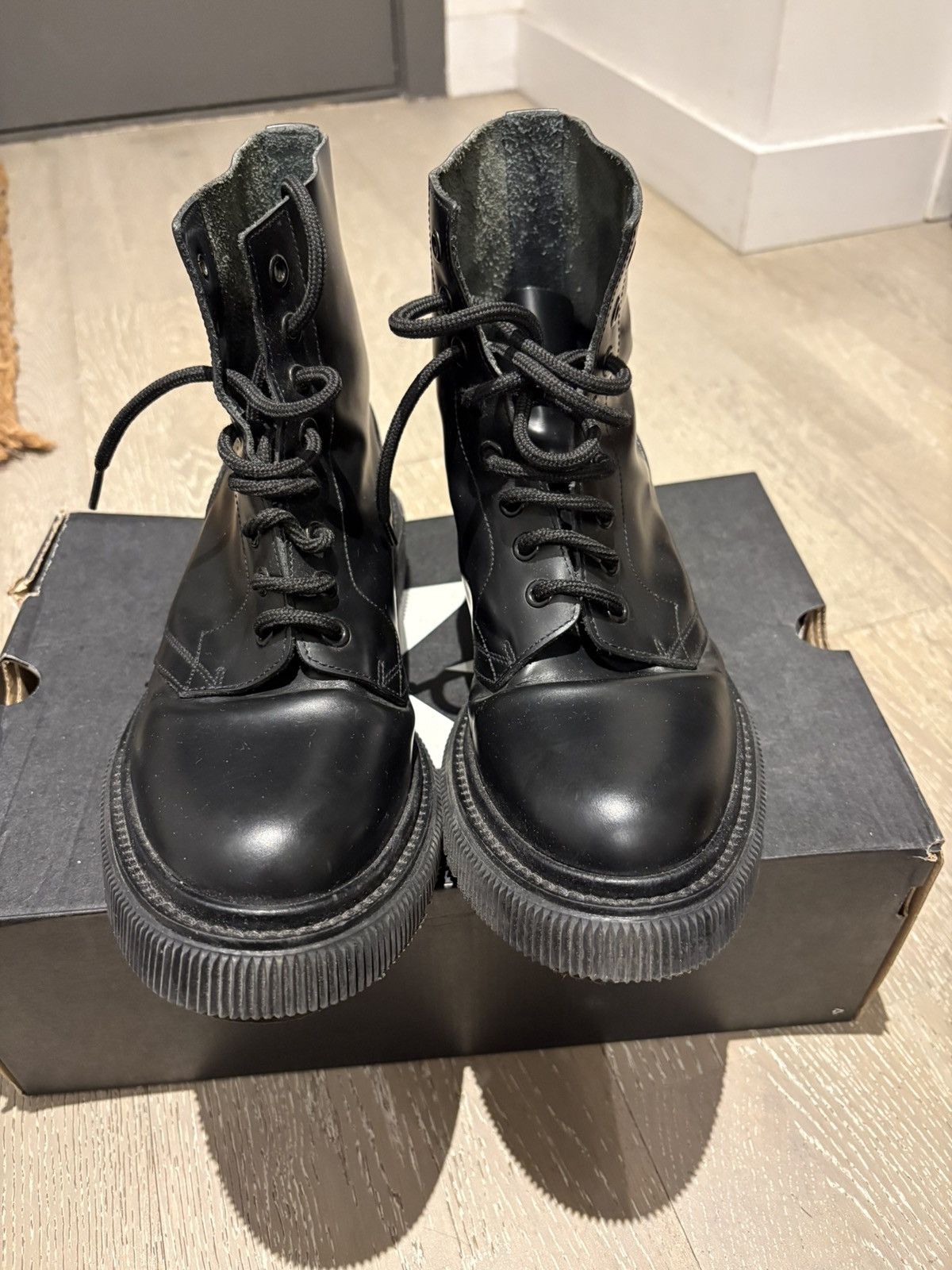 Adieu Paris Adieu type 165 combat boots, size US 8 Size US 8 / EU 41 - 4 Thumbnail
