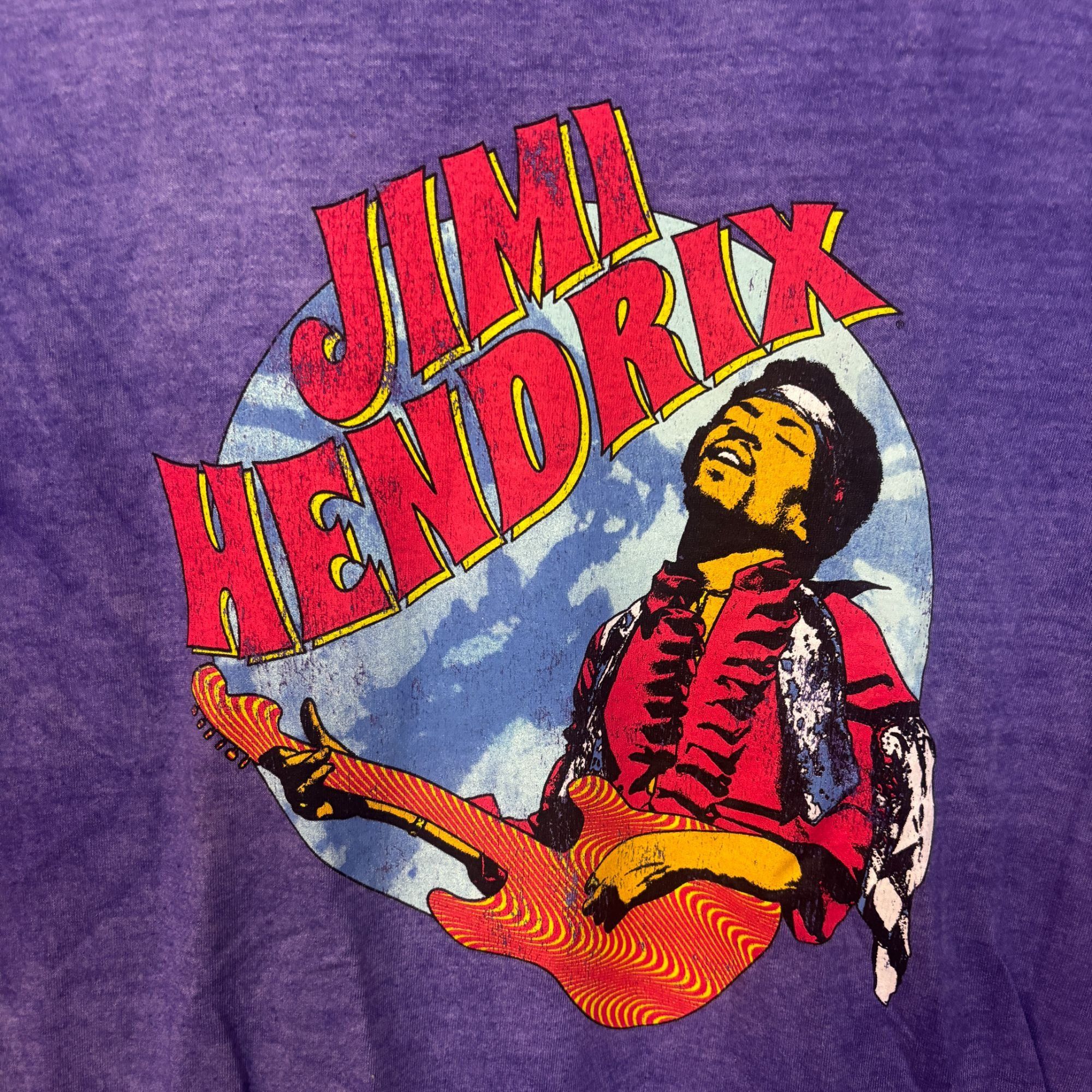 Jimi Hendrix Jimi Hendrix Shredding at Woodstock Psychedelic Rock Tee M Size US M / EU 48-50 / 2 - 2 Thumbnail