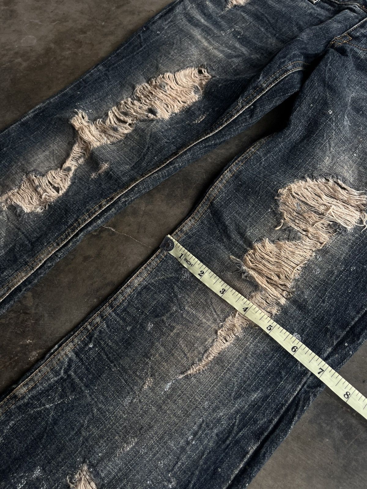 Isamu Katayama Backlash 2000s JAPANESE VENCE DISTRESSED FLARE BOOTCUT PANTS DENIM Size US 29 - 16 Thumbnail