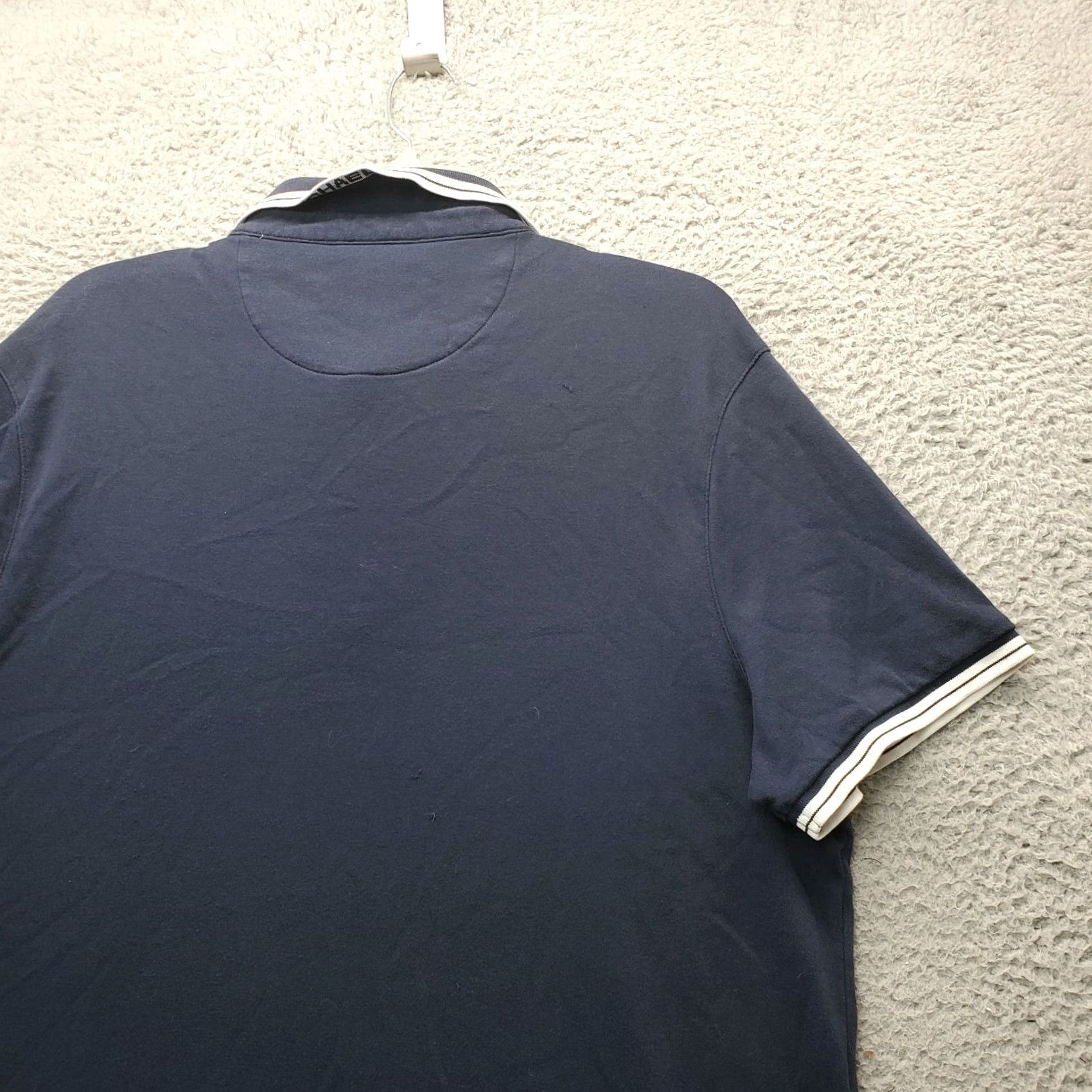 Michael Kors Michael Kors Polo Shirt Mens L Multi Ribbed Trim Sleeves & Collared Logo Popover Polo Shirt Mens L Multicolor Slim Fit Size US L / EU 52-54 / 3 - 8 Thumbnail