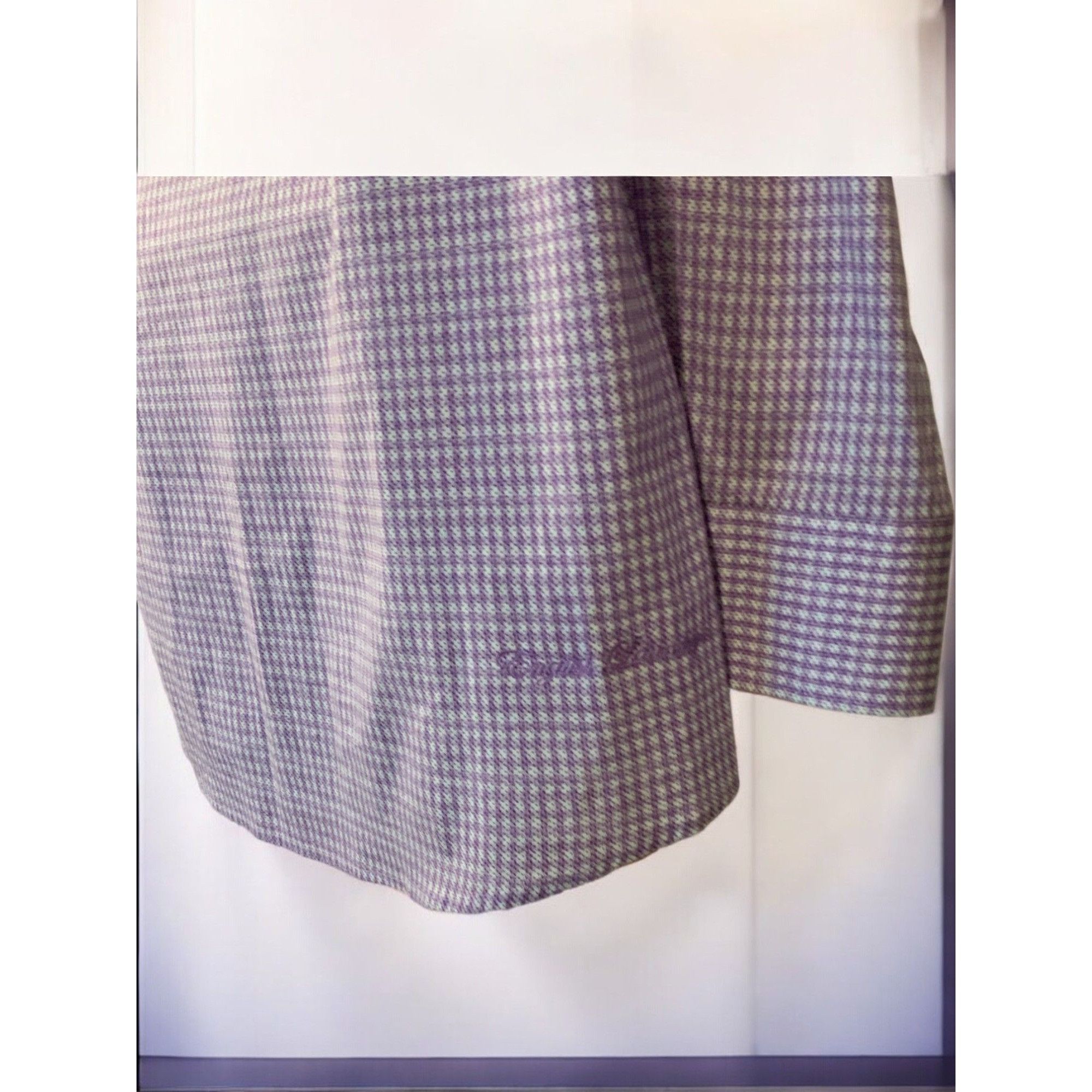 English Laundry English Laundry Mens Lavender Gingham Long Sleeve Shirt XL Size US XL / EU 56 / 4 - 4 Thumbnail