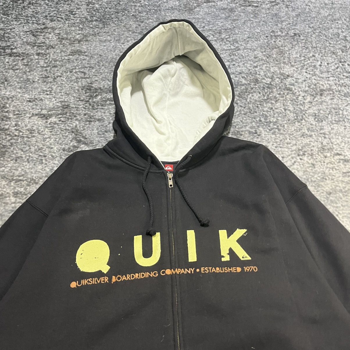 Quiksilver Vintage Y2K Quiksilver Spellout Grunge Skater Zip Up Hoodie Size US XL / EU 56 / 4 - 5 Thumbnail