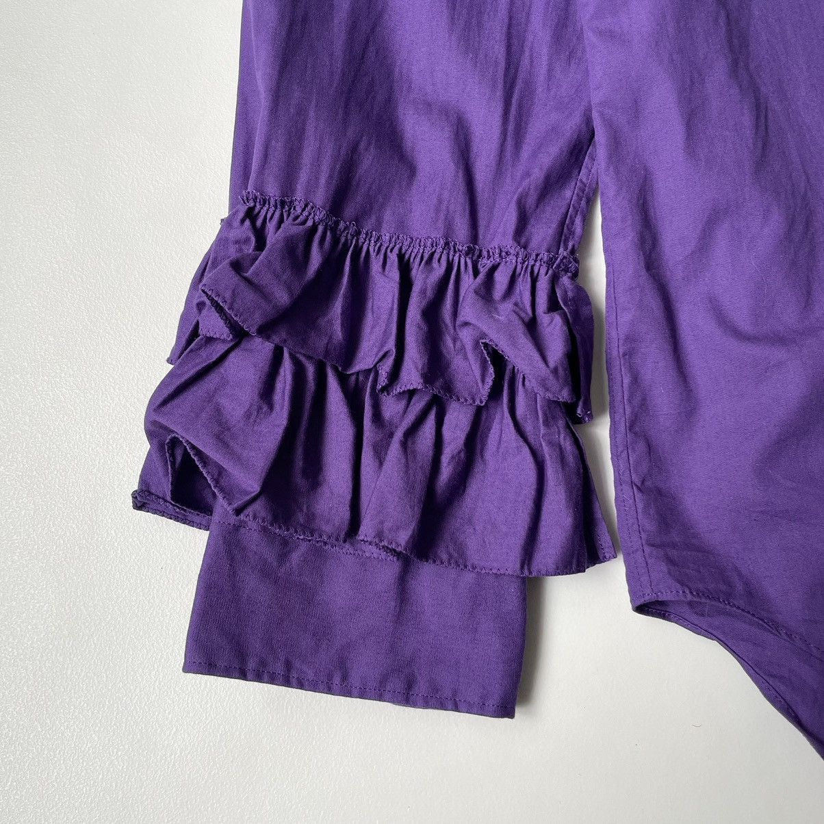 Comme des Garcons Homme Plus S/S 15 Purple ‘Frilled Sleeve’ Shirt Size US S / EU 44-46 / 1 - 6 Thumbnail