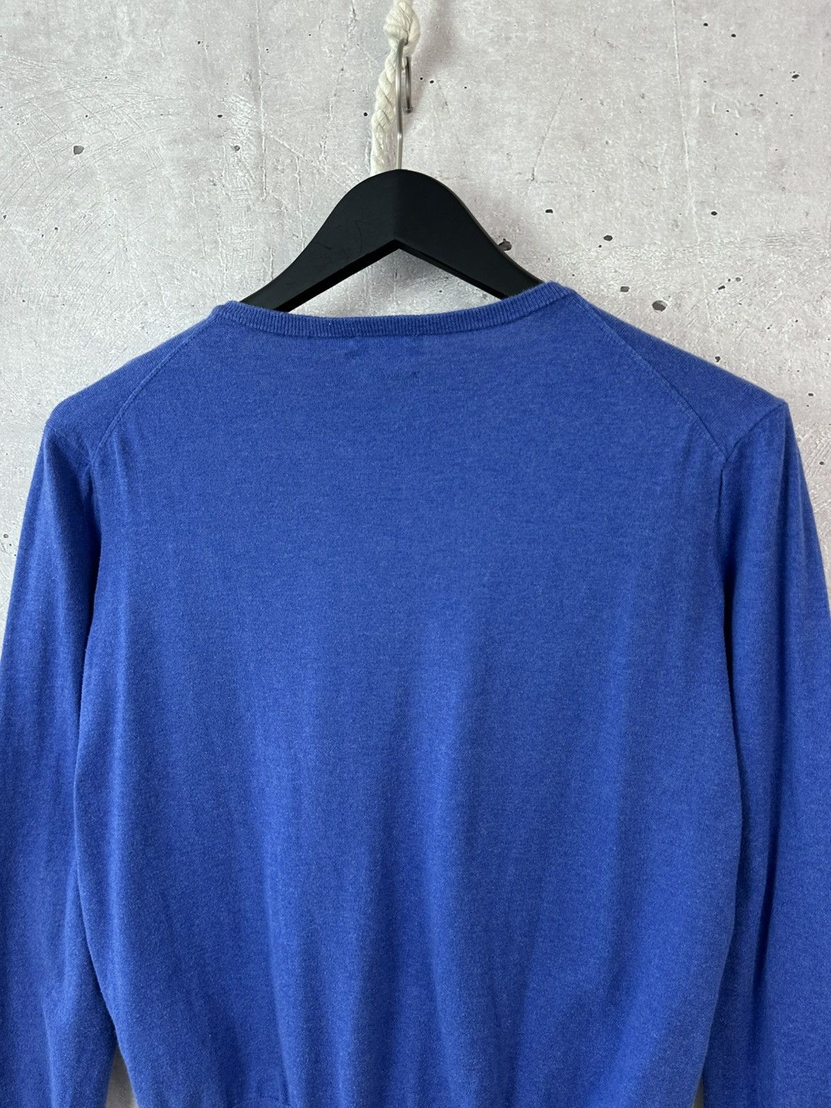 Polo Ralph Lauren Polo Ralph Lauren Blue Pima Cotton V-Neck Jumper Size L / US 10 / IT 46 - 6 Thumbnail
