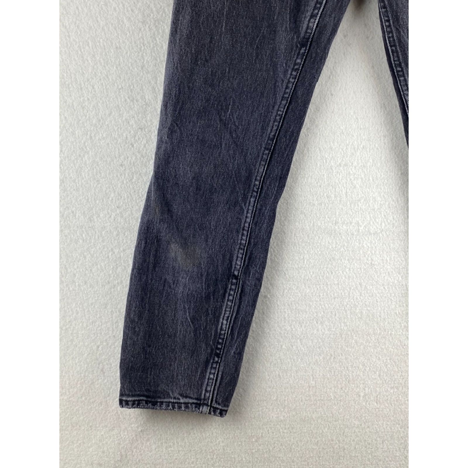 Abercrombie & Fitch Abercrombie & Fitch Jeans Womens 25 Black Mom High Rise Denim Acid Wash Size 42" / US 20 - 3 Thumbnail