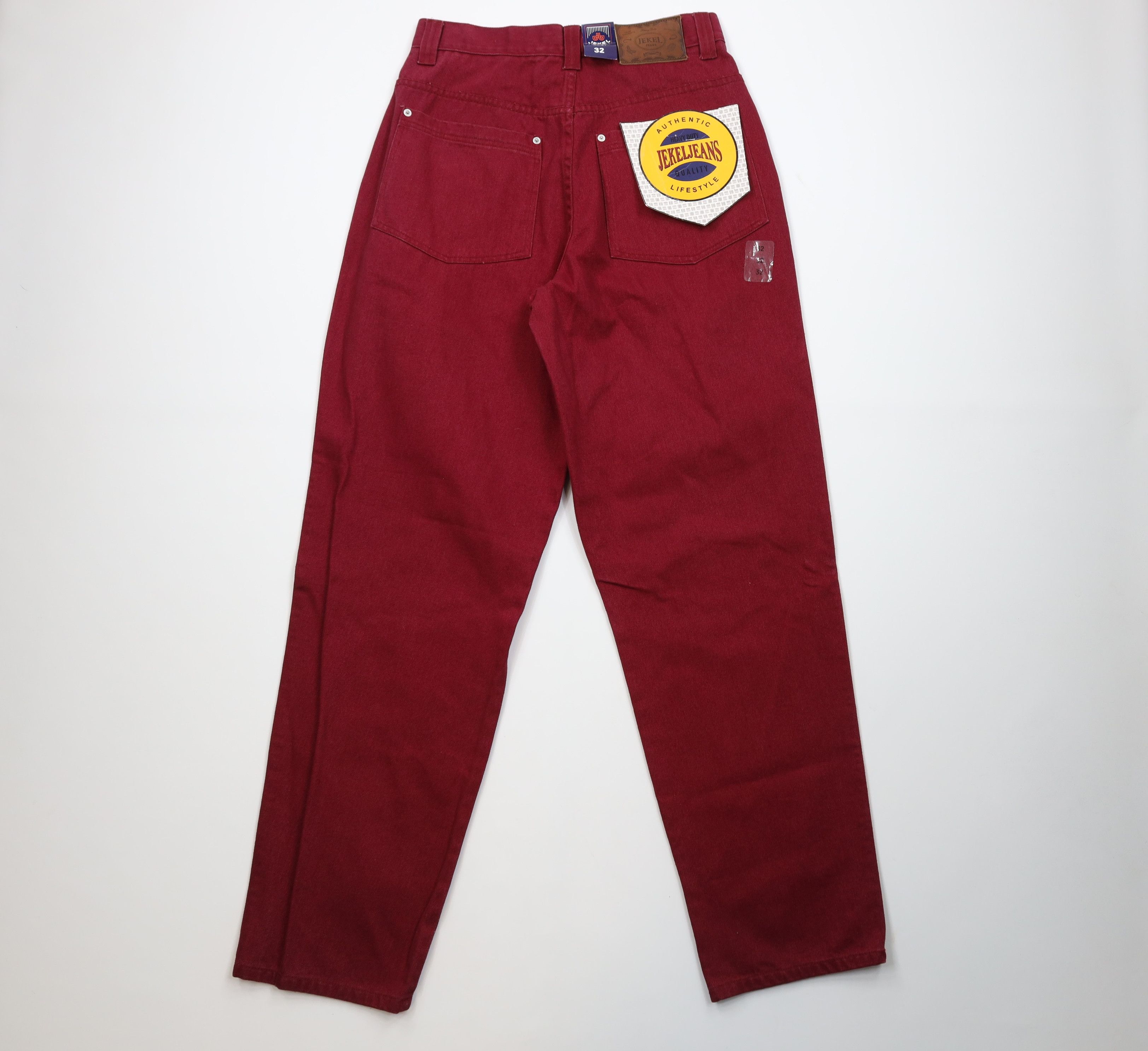 Vintage Deadstock Vintage 90s Streetwear Skateboard Jeans Burgundy Size US 32 / EU 48 - 11 Thumbnail