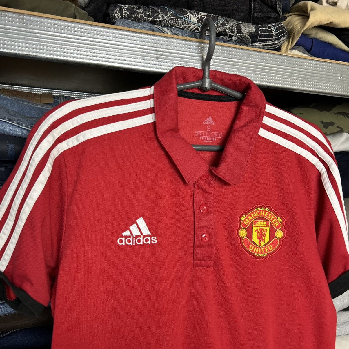 Adidas Mens Adidas FC Manchester United Training soccer polo Size US S / EU 44-46 / 1 - 2 Thumbnail