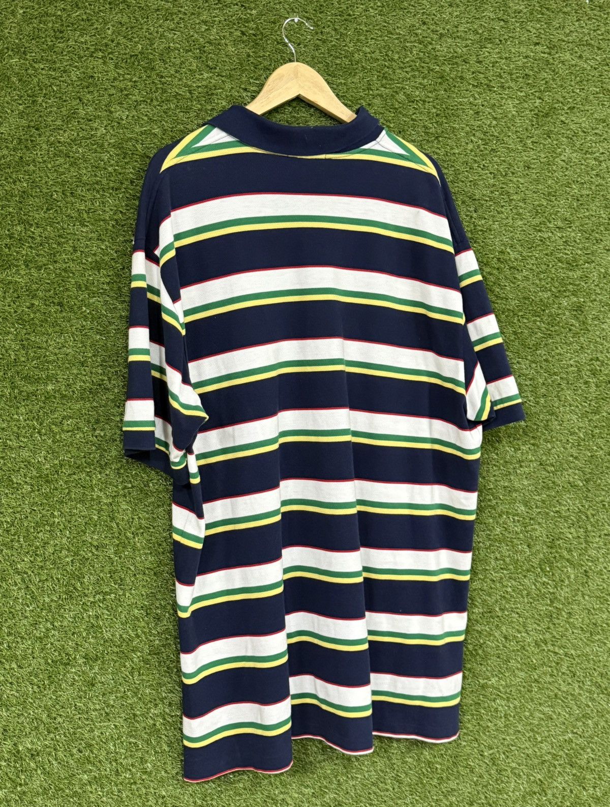 Polo Ralph Lauren Polo Ralph Lauren Oversized Striped Prep Y2K Polo Size US XXL / EU 58 / 5 - 4 Thumbnail