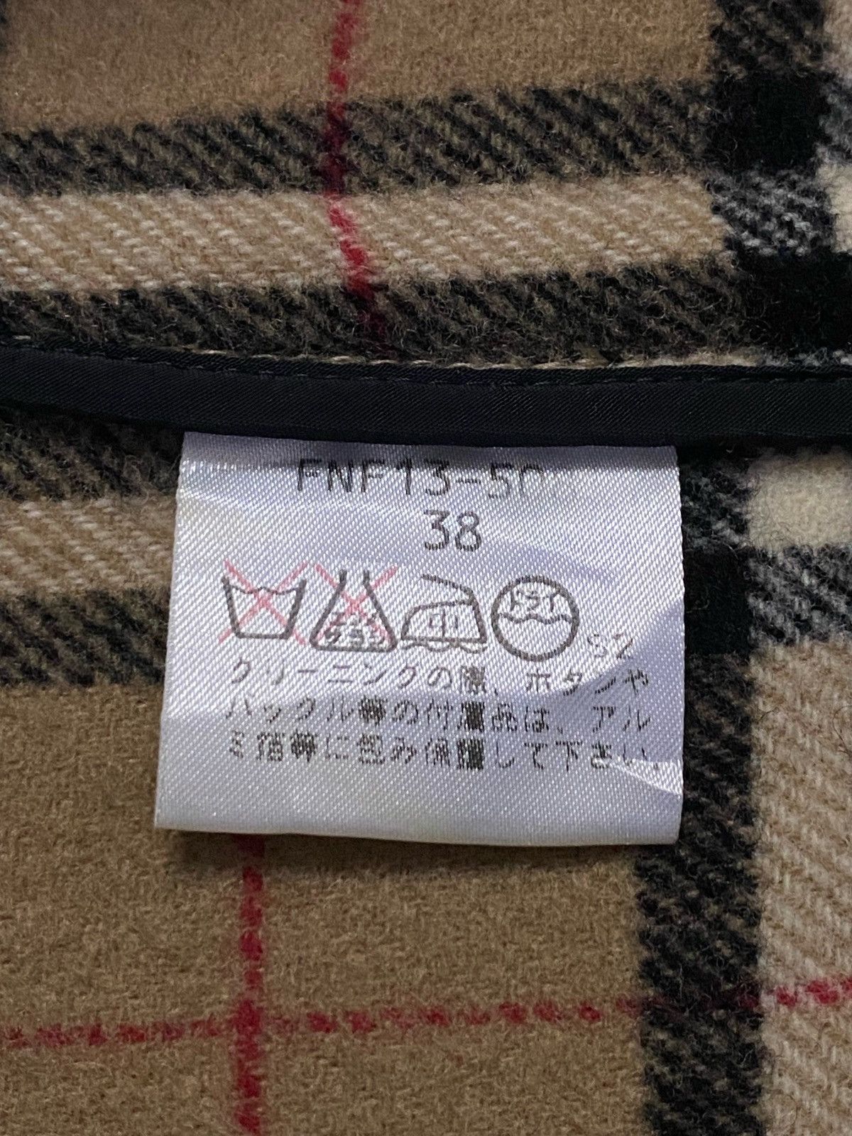 Burberry Burberrys Blue Laber Novacheck Wool Duffle Jacket Size US M / EU 48-50 / 2 - 13 Thumbnail