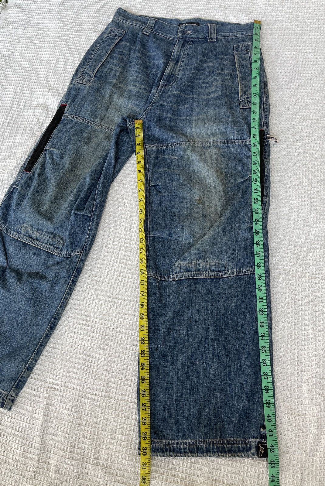 Airwalk Rare‼️Vintage’90s🔥AIRWALK🔥Wide Leg Baggy Cargo Jeans Size US 33 - 8 Thumbnail
