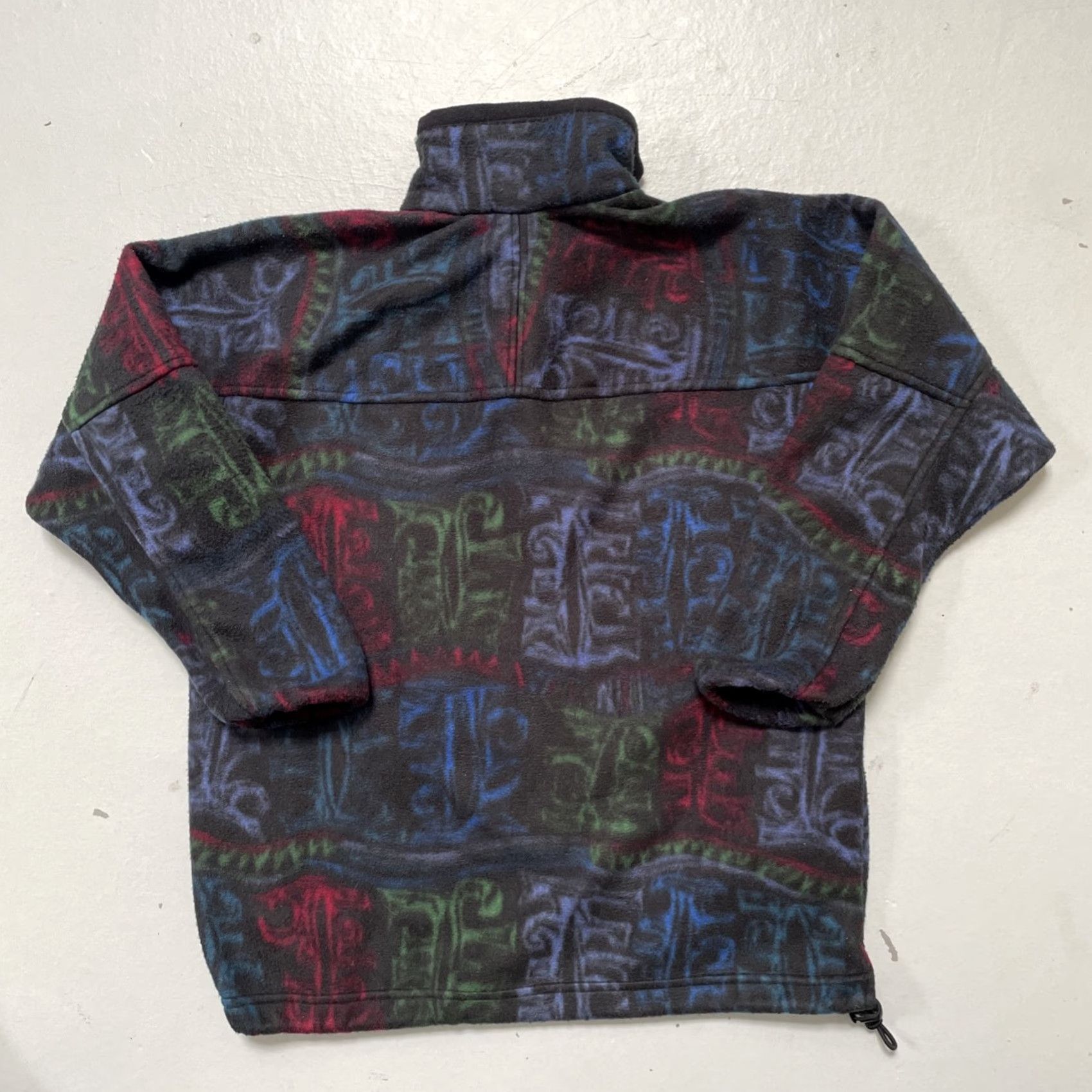 Nike Vintage Nike F.I.T. Abstract Pattern Pullover Fleece 1/2 Zip Camp Jacket S Size US S / EU 44-46 / 1 - 7 Thumbnail