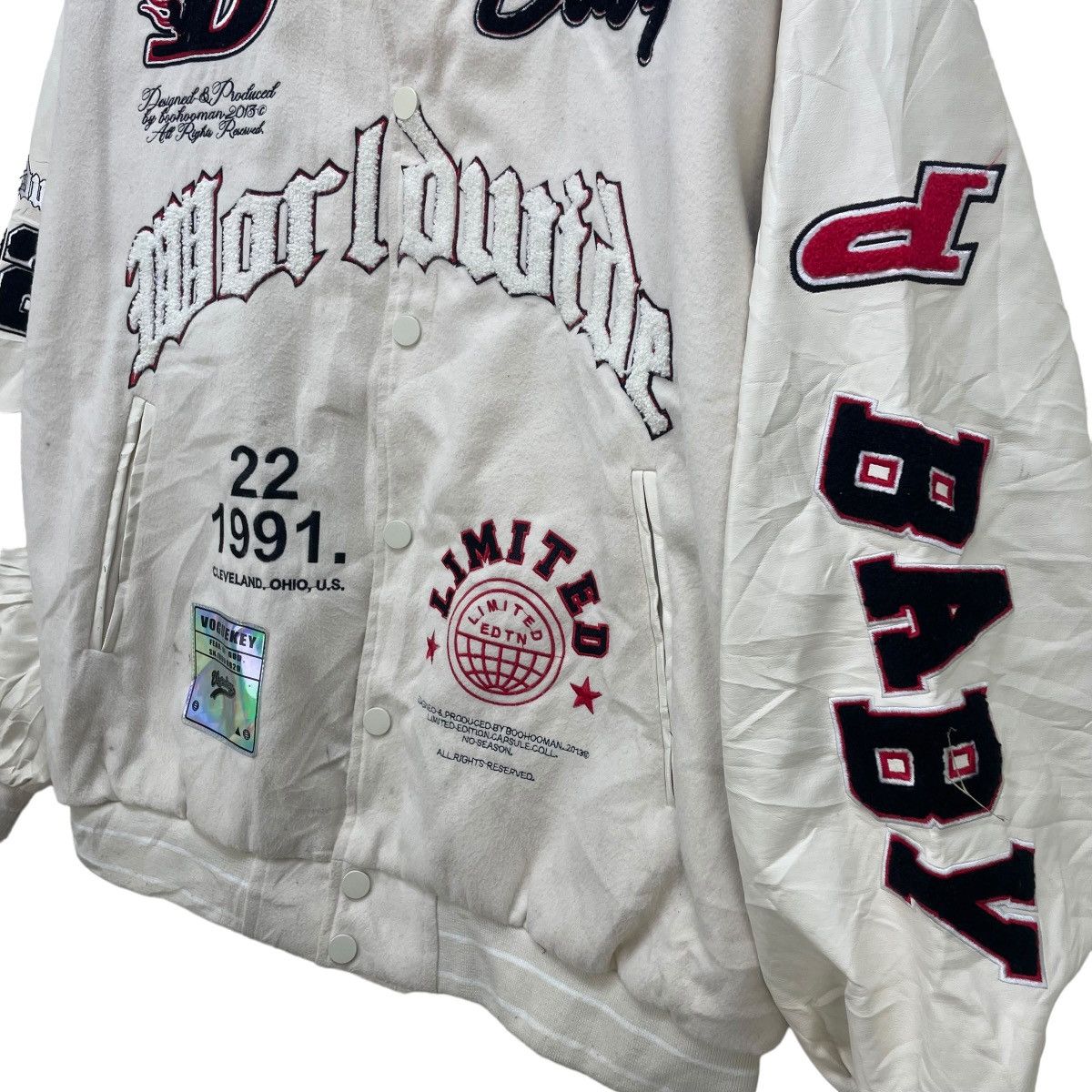 Boohoo Varsity Voguekey Boohooman Jacket Size US M / EU 48-50 / 2 - 8 Thumbnail