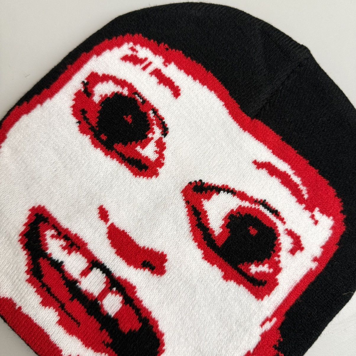 Japanese Brand Y2K Rare ahenobarbus knit beanie hat punk avant garde Size ONE SIZE - 2 Thumbnail
