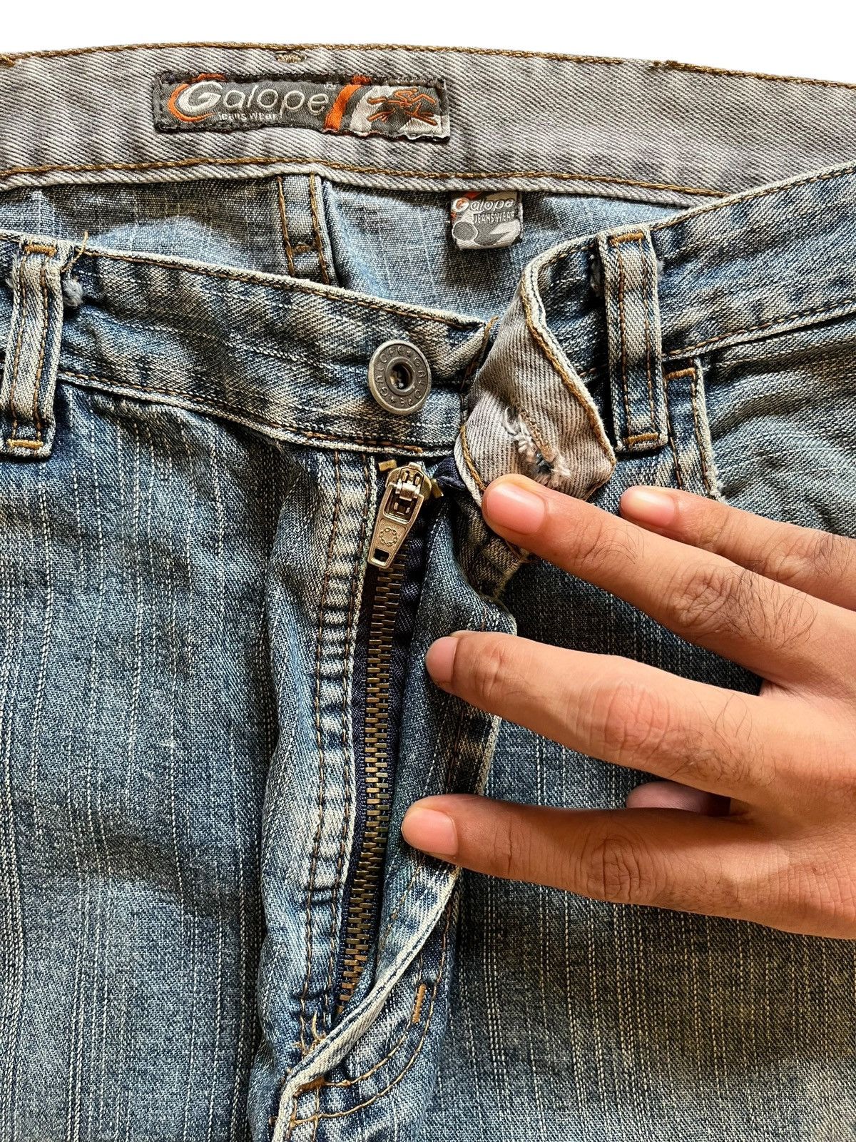 Japanese Brand × Southpole Vintage Japanese Brand Blue Wash Distressed Baggy Jeans Size US 32 / EU 48 - 3 Thumbnail