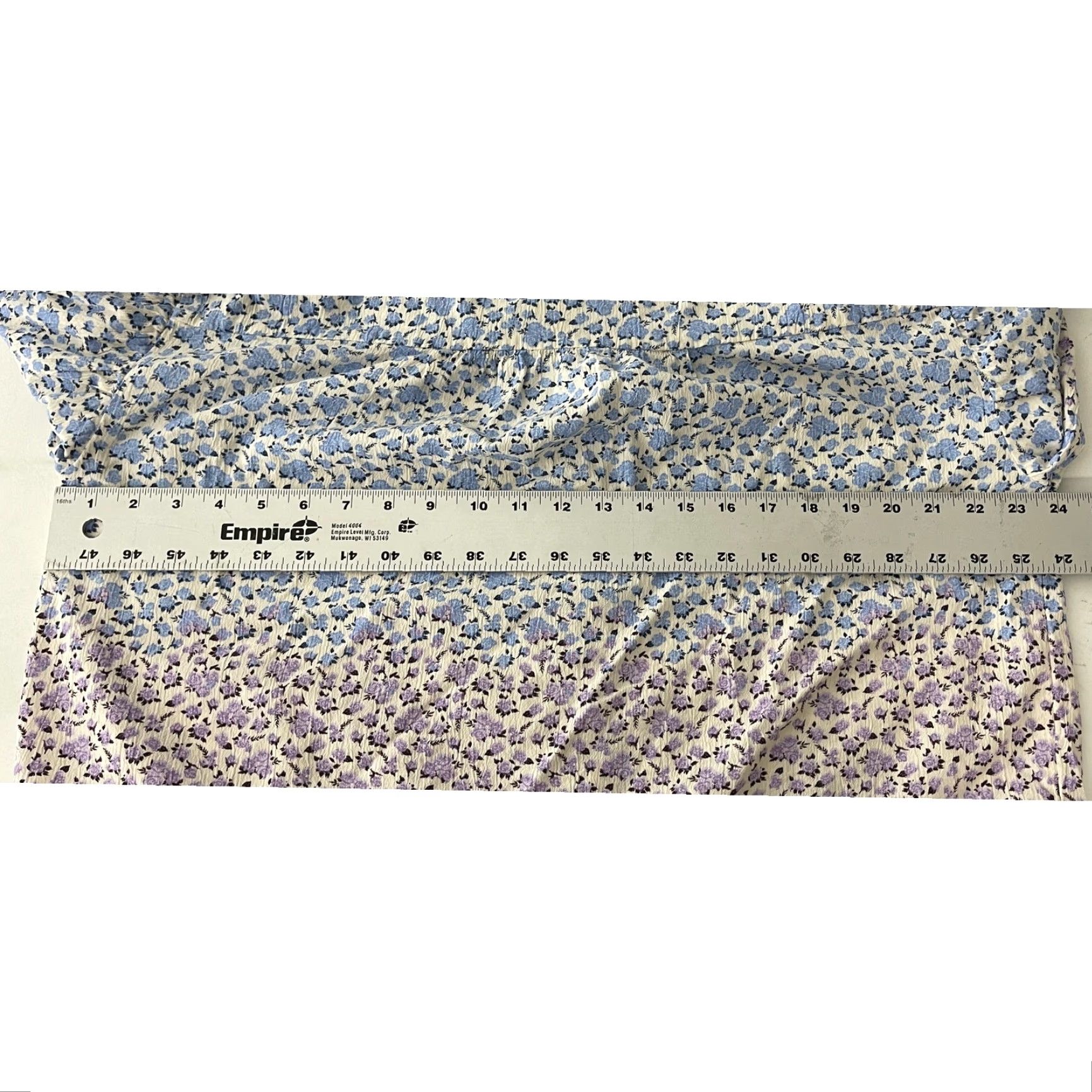 Vintage VINTAGE Style&co Shirt Womens M Blue Purple Floral Cotton Blend Tunic Long Sleeve Cottagecore Fall Spring Summer Winter Casual Size M / US 6-8 / IT 42-44 - 8 Thumbnail