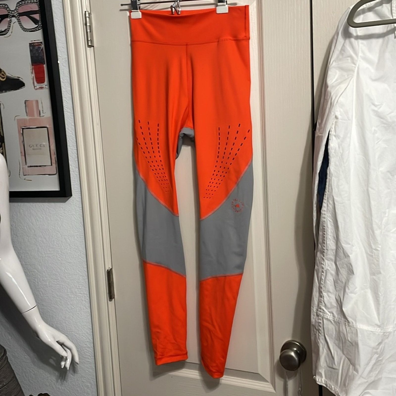 Adidas × Stella McCartney NWT Adidas Stella McCartney Orange TPR True Purpose Tight M Size 27" / US 4 / IT 40 - 2 Thumbnail