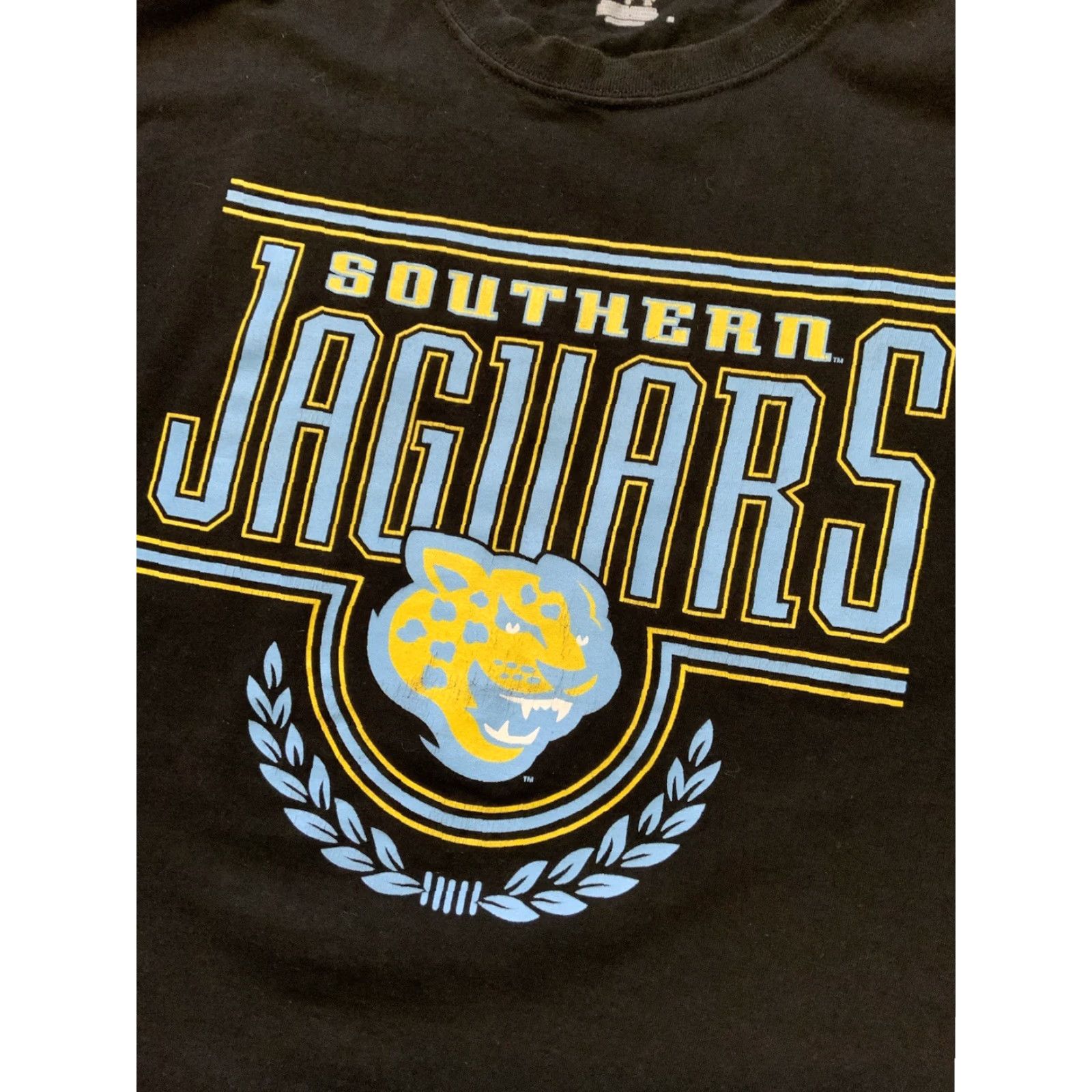 Champion Champion T-Shirt Mens L Black Graphic College HBCU Southern Jaguars University Size US L / EU 52-54 / 3 - 6 Thumbnail
