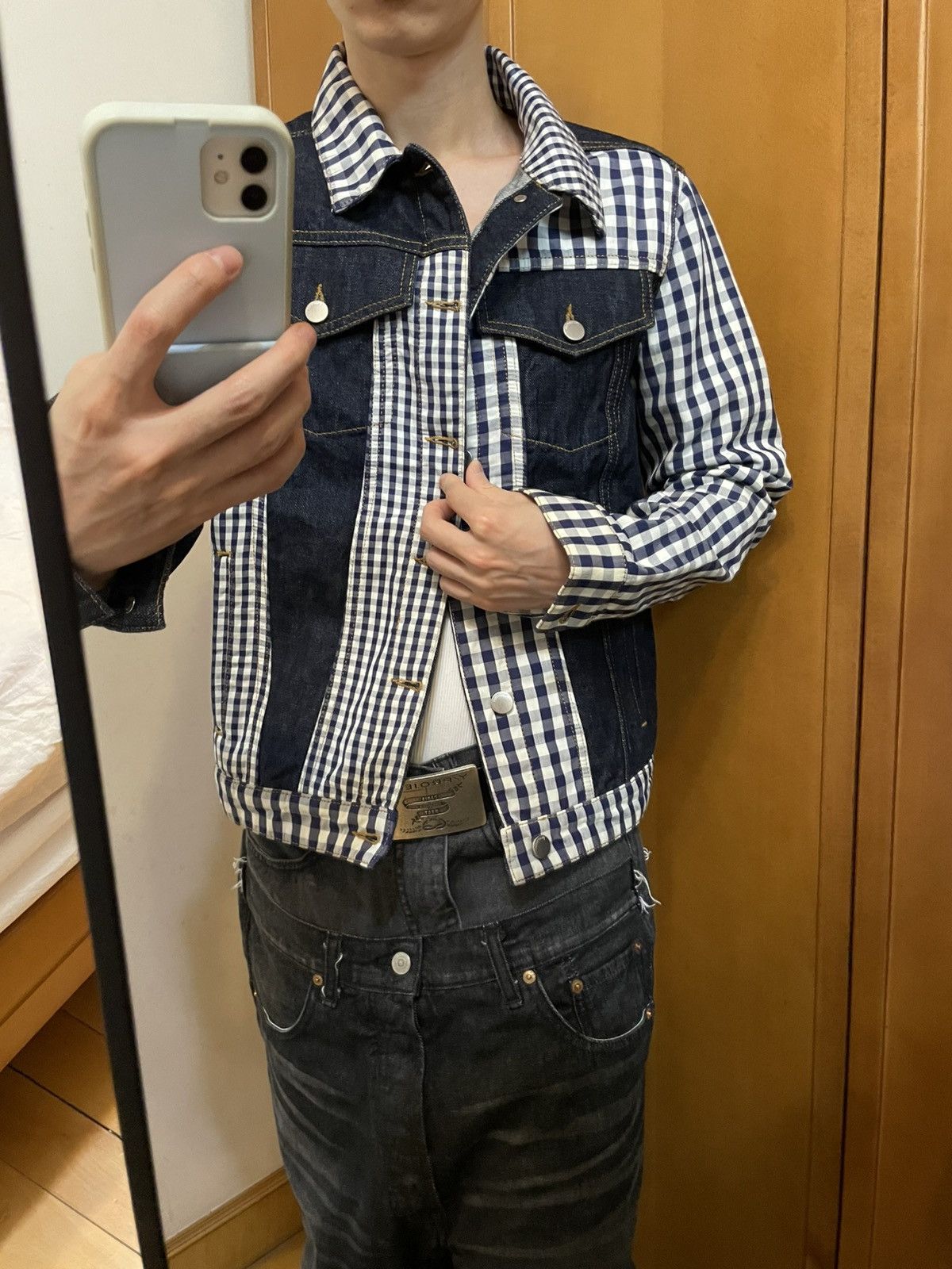 JW Anderson JW Anderson gingham denim patch jacket Size US XS / EU 42 / 0 - 12 Thumbnail