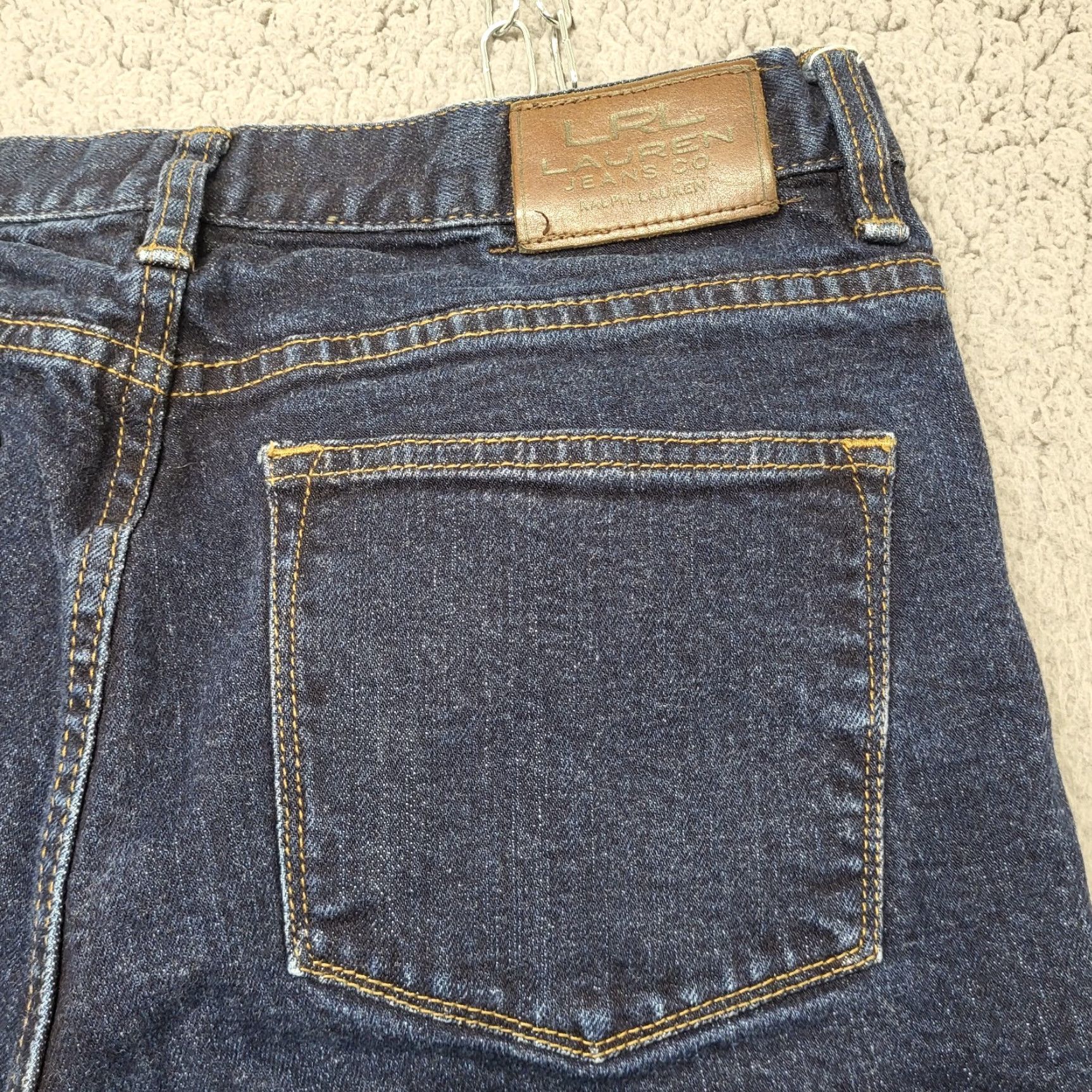 Denime VINTAGE? No — (Not Vintage) LRL Lauren Jeans Co. Jeans Women's 8 Blue Denim Classic Bootcut Flare Size 30" / US 8 / IT 44 - 5 Thumbnail
