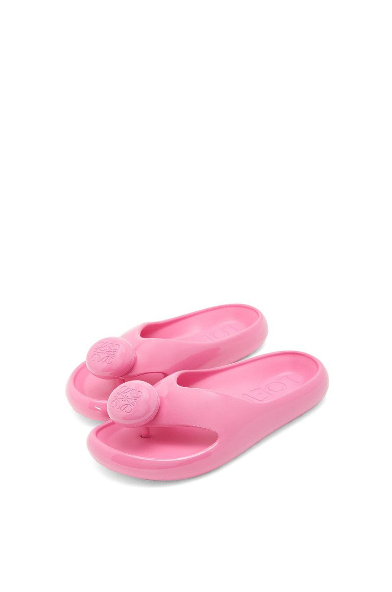 Loewe o1in1g0426 Pebble Thong Slides in Pink Size US 8 / IT 38 - 3 Thumbnail