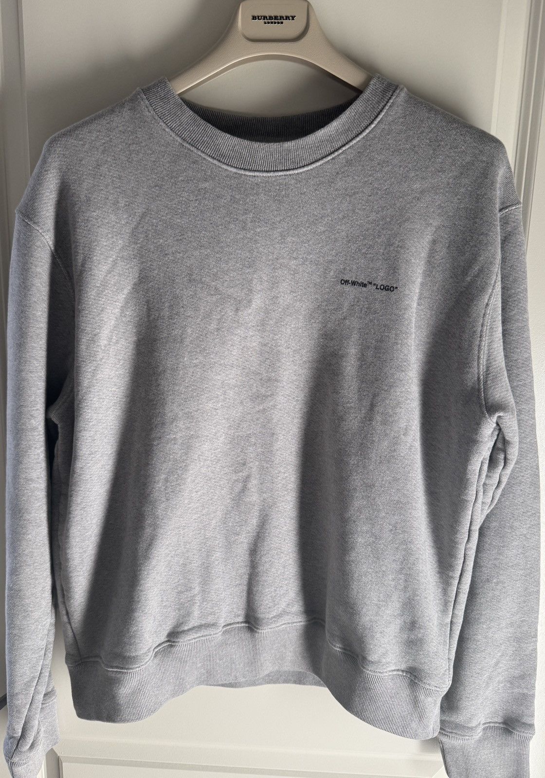 Off-White off-white grey sweatshirt large size Size US L / EU 52-54 / 3 - 1 Thumbnail