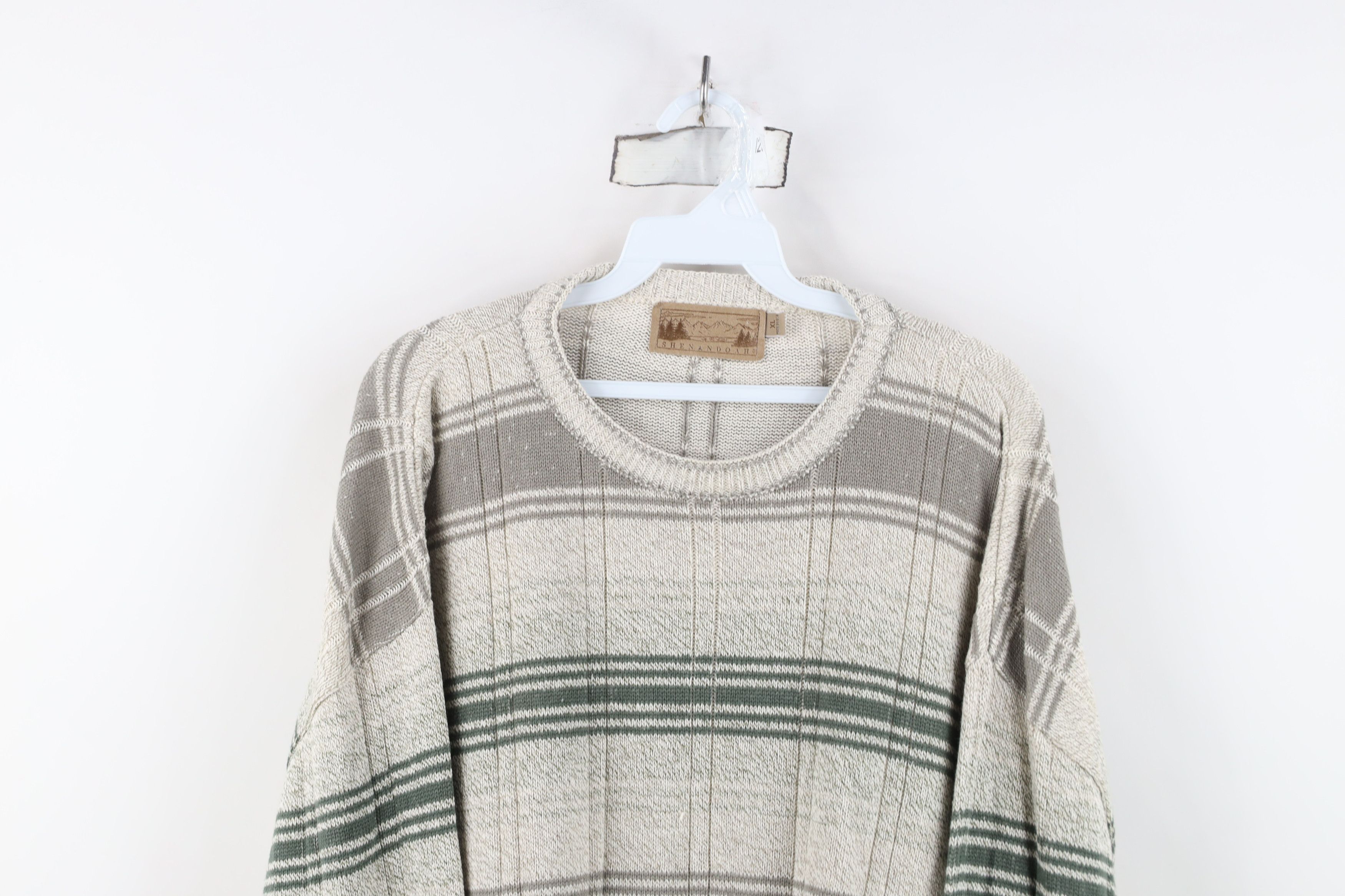 Vintage Vintage 90s Streetwear Ribbed Knit Crewneck Sweater USA Size US XL / EU 56 / 4 - 2 Thumbnail