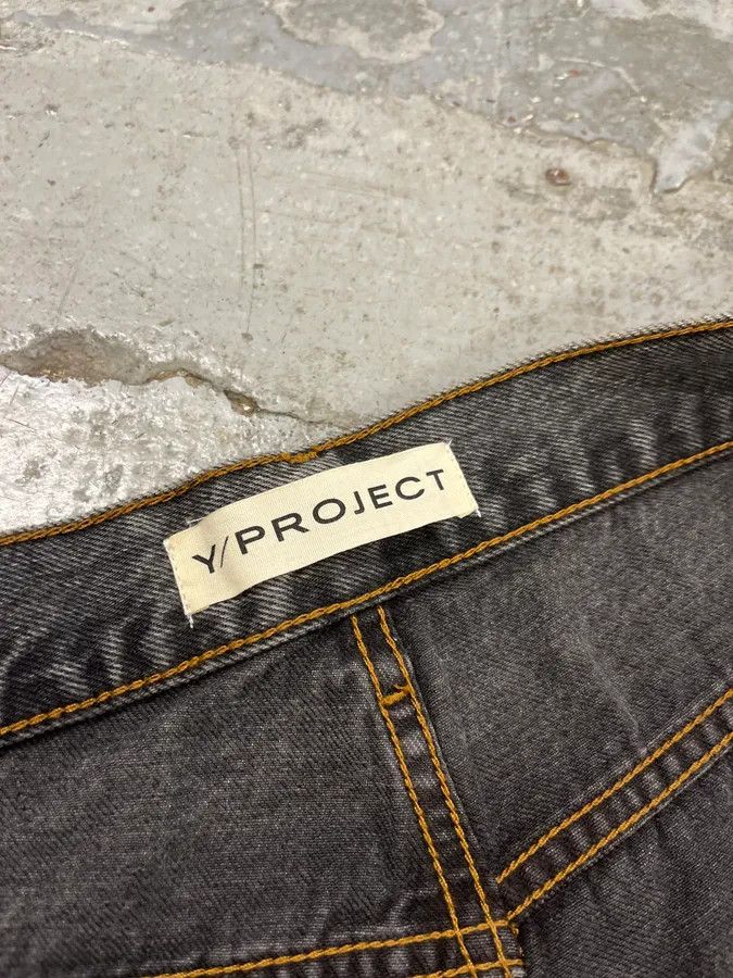 Y/Project SS2023 Y/Project Cow-Boy Brut Grey Astro Denim Jeans Size US 33 - 12 Thumbnail