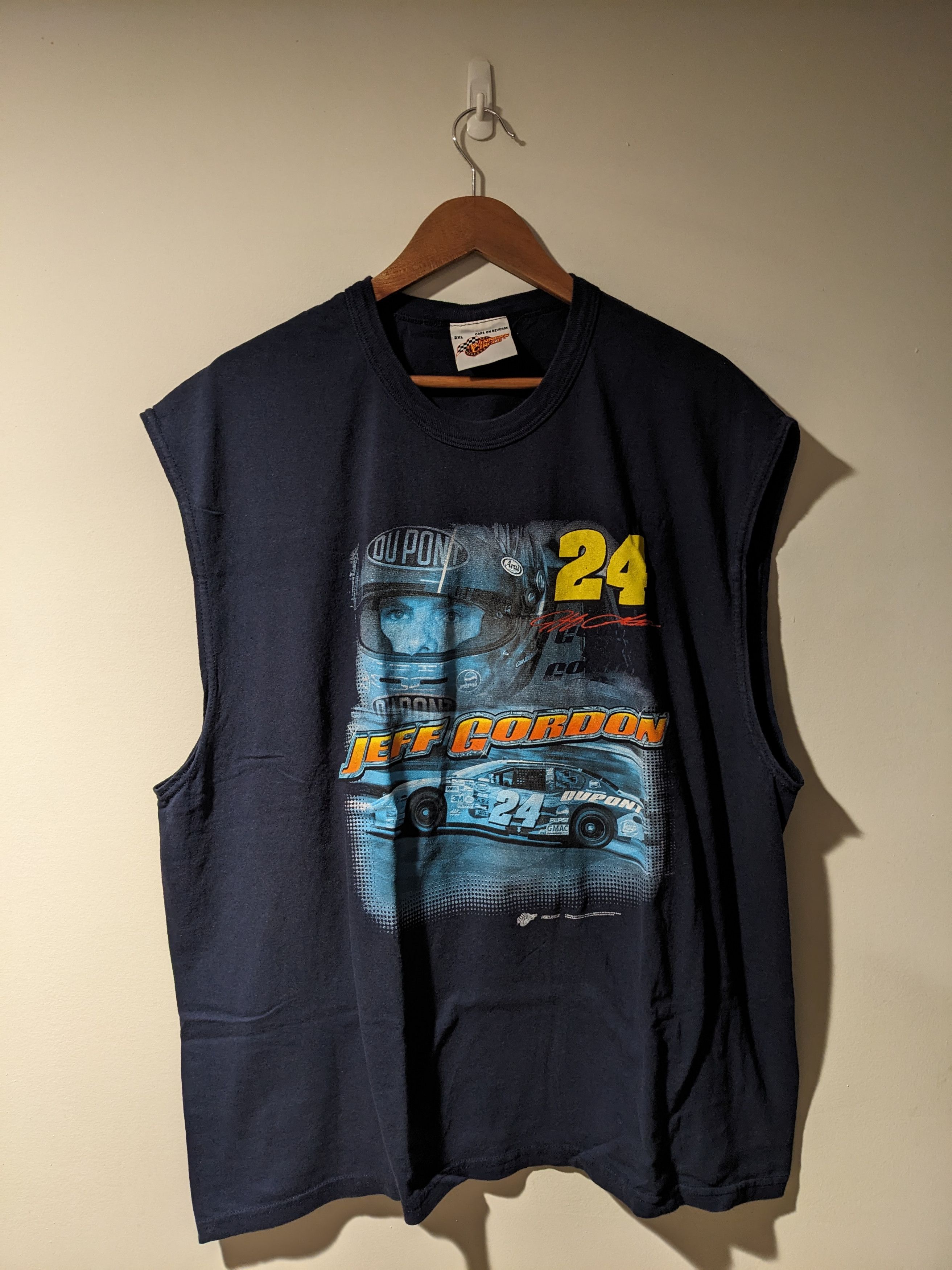 Chase Authentics × NASCAR × Vintage Vintage Y2K Jeff Gordan Nascar Chase Sleeveless T-Shirt Size US XXL / EU 58 / 5 - 1 Thumbnail
