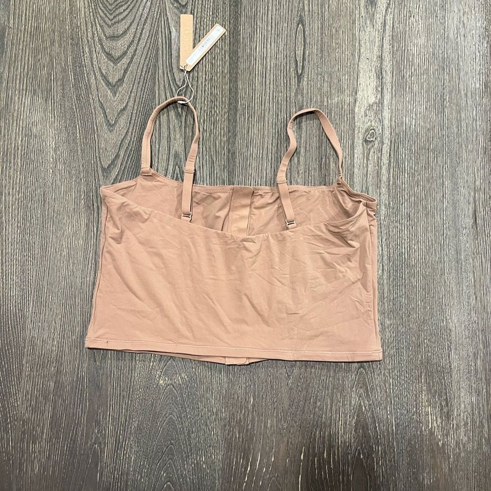 SKIMS NWT Skims Fits Everybody Adaptive Cami Crop Top Sienna 3X Size 3XL / US 20-22 - 2 Thumbnail