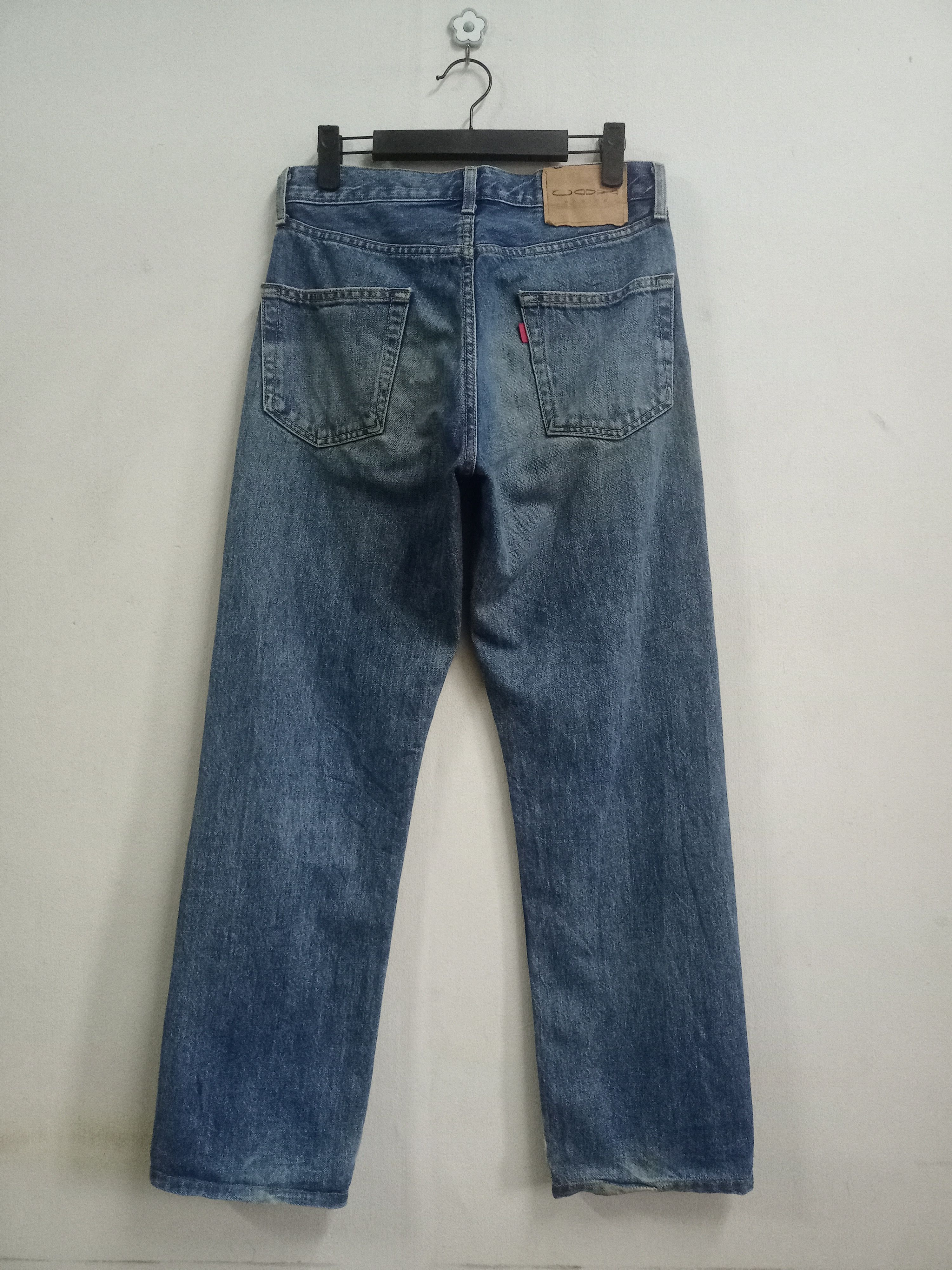 Japanese Brand Vintage Japanese Brand Faded Straight Loose Jeans 28x29 Size US 28 / EU 44 - 2 Thumbnail