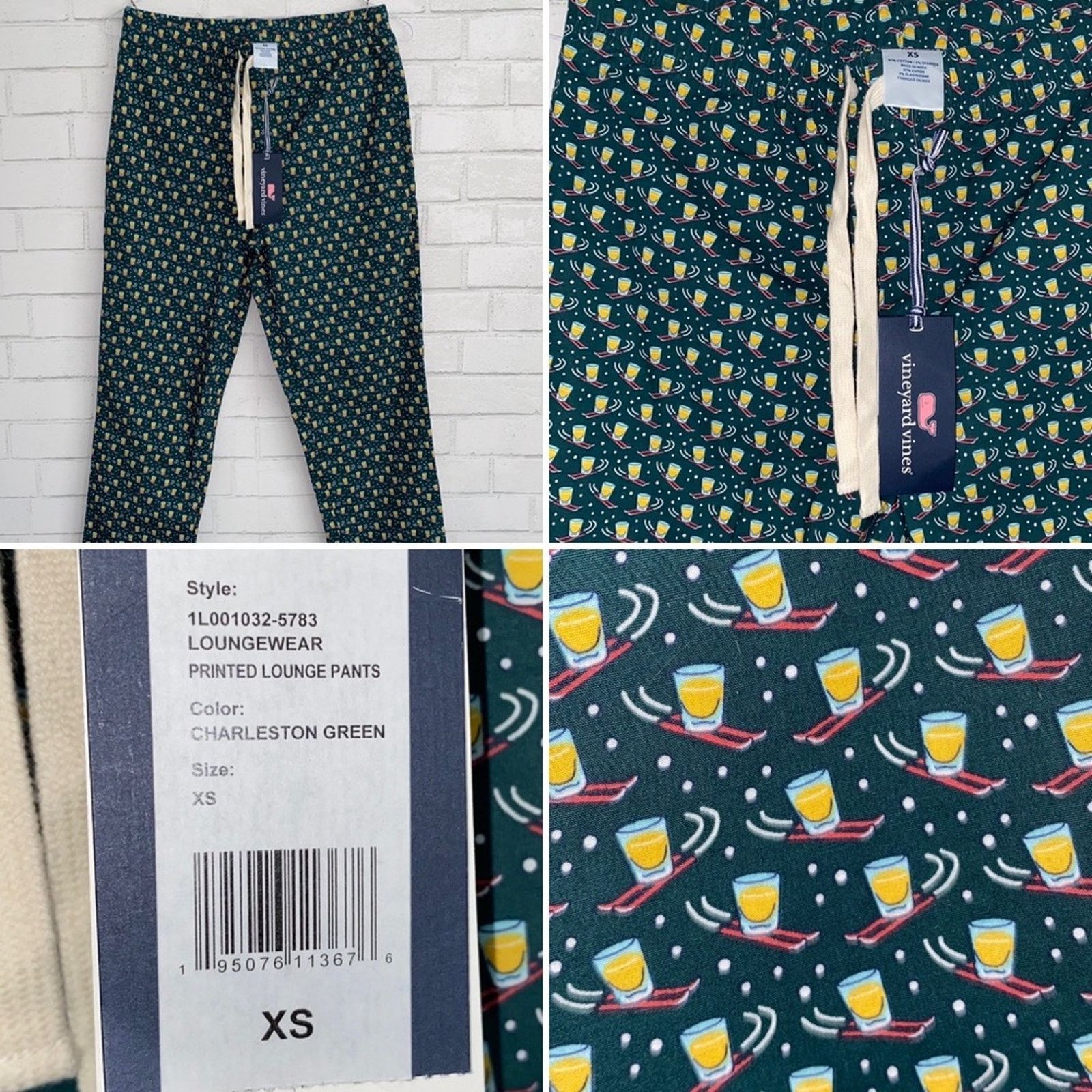 Vineyard Vines New $99 Vineyard Vines Charleston Green Ski Lounge Pant XS Size 30" / US 8 / IT 44 - 1 Thumbnail