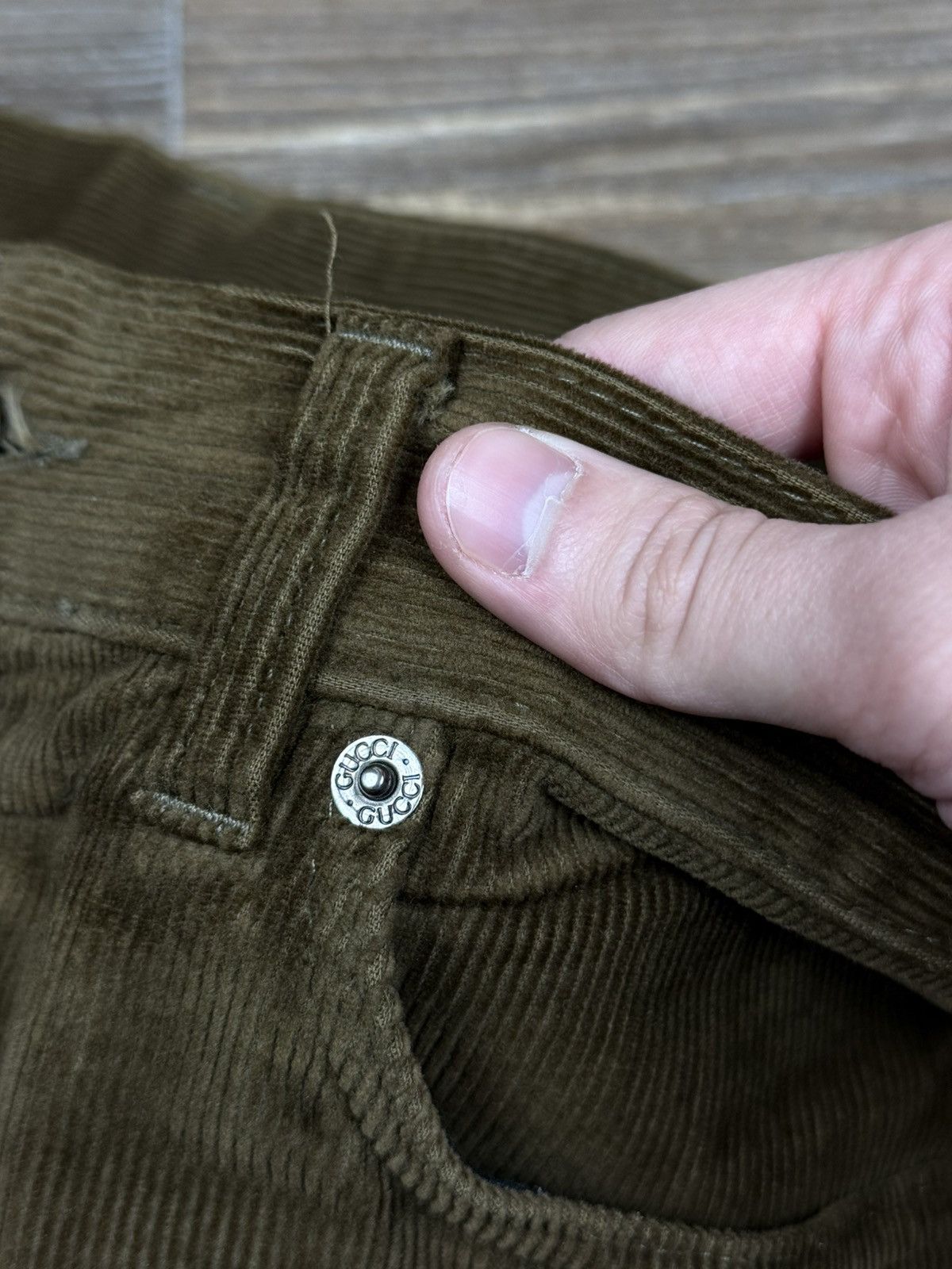Gucci Vintage Gucci by Tom Ford Bootcut Flared Corduroy Brown Pant Size US 32 / EU 48 - 16 Thumbnail