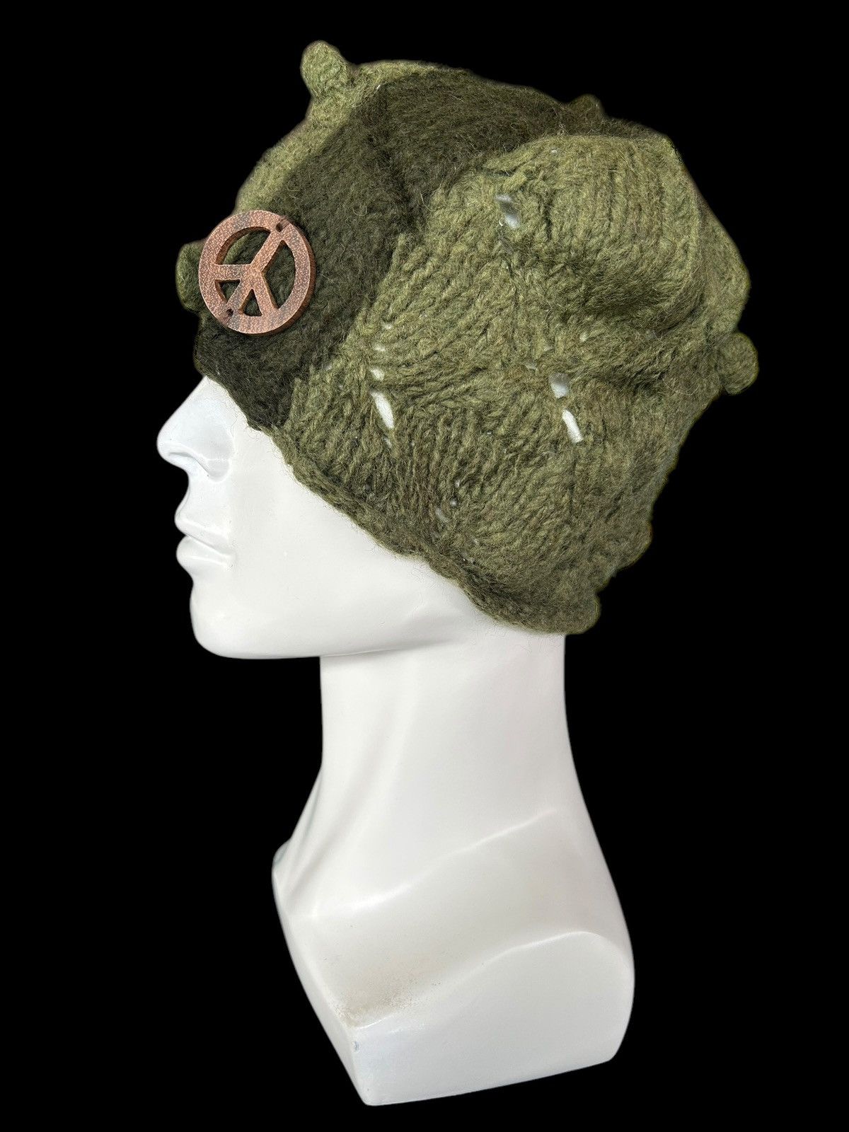 Handmade × Japanese Brand × Kapital Crochet Knitted Handmade Hairy Beanie Hats Rare ☠️☠️ Size ONE SIZE - 4 Thumbnail