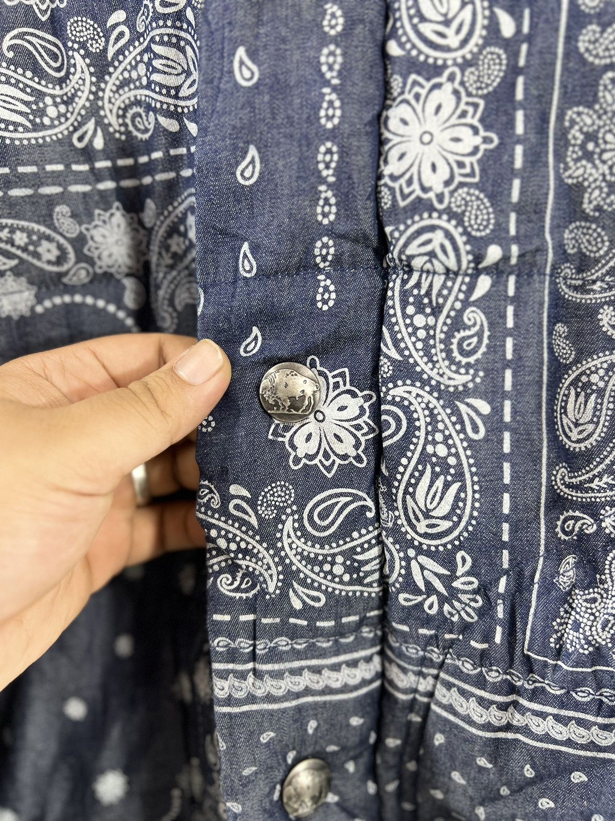 Kapital Kountry Vintage Jacket Half Puffer Jacket Paisley Design Size US L / EU 52-54 / 3 - 10 Thumbnail